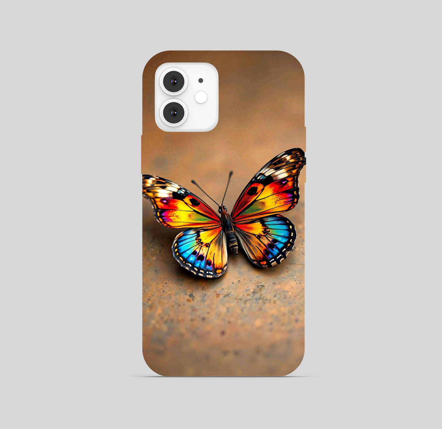 Butterfly With Brown Theme Phone Cover