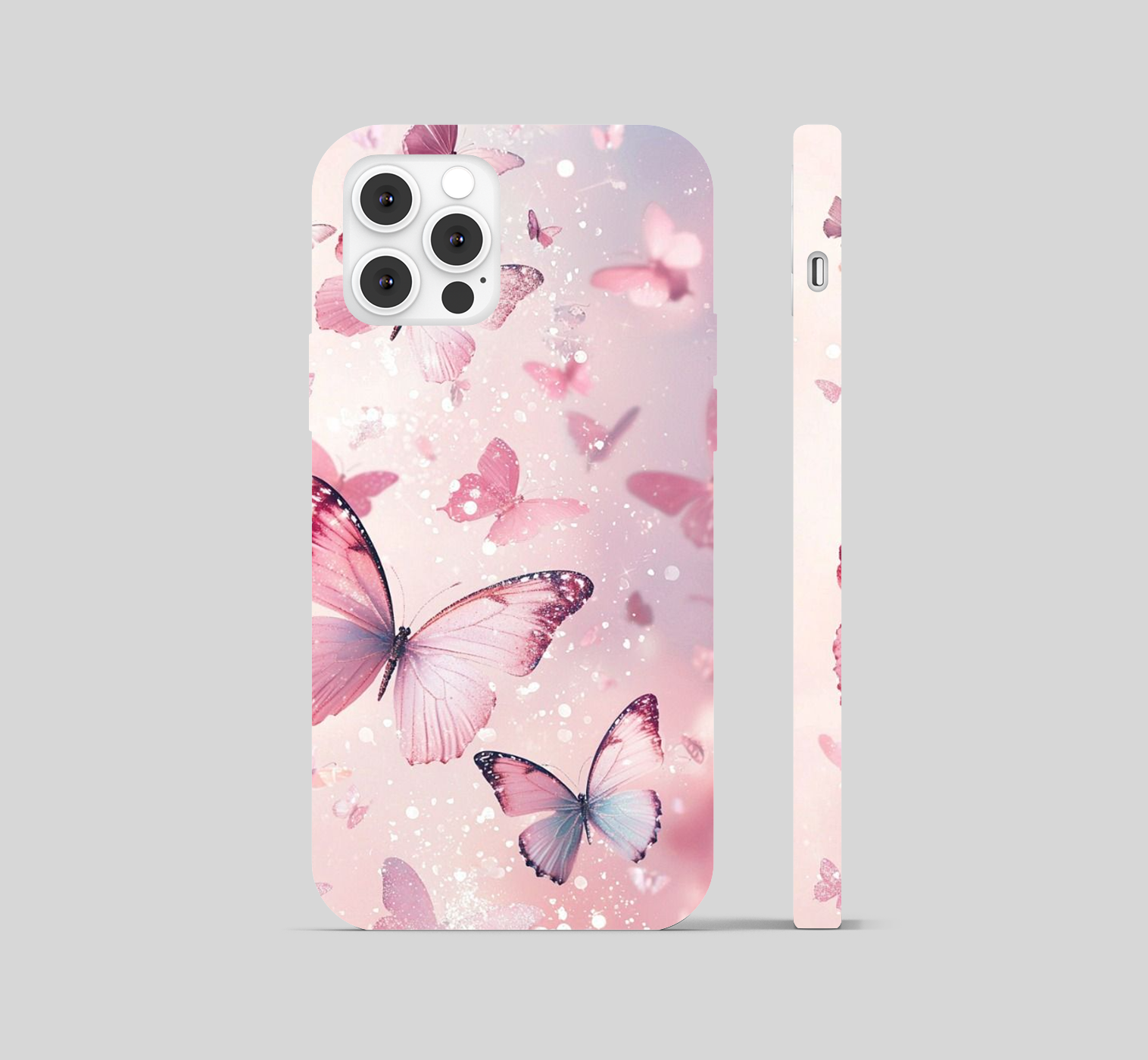 Butterfly Pink Morpho Portis Theme Phone Cover