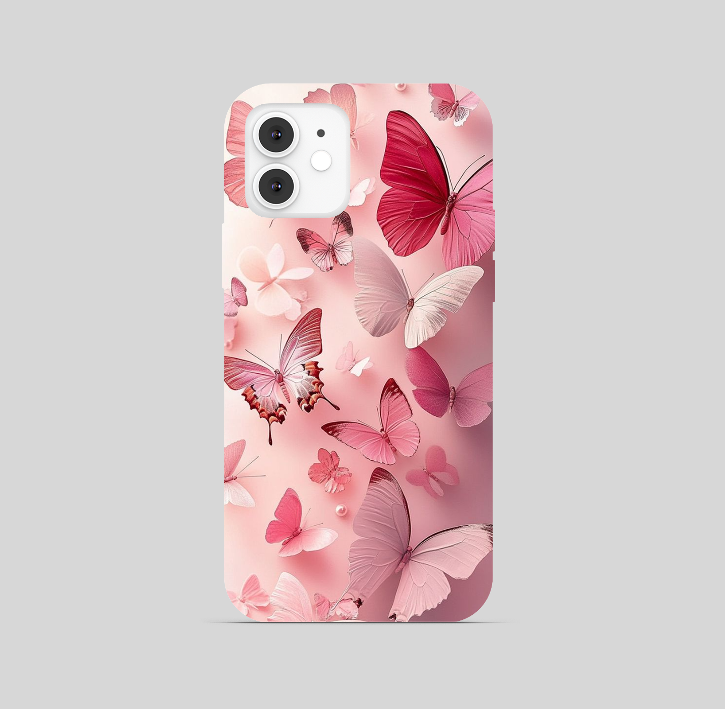 Butterfly pink red Theme Phone Cover