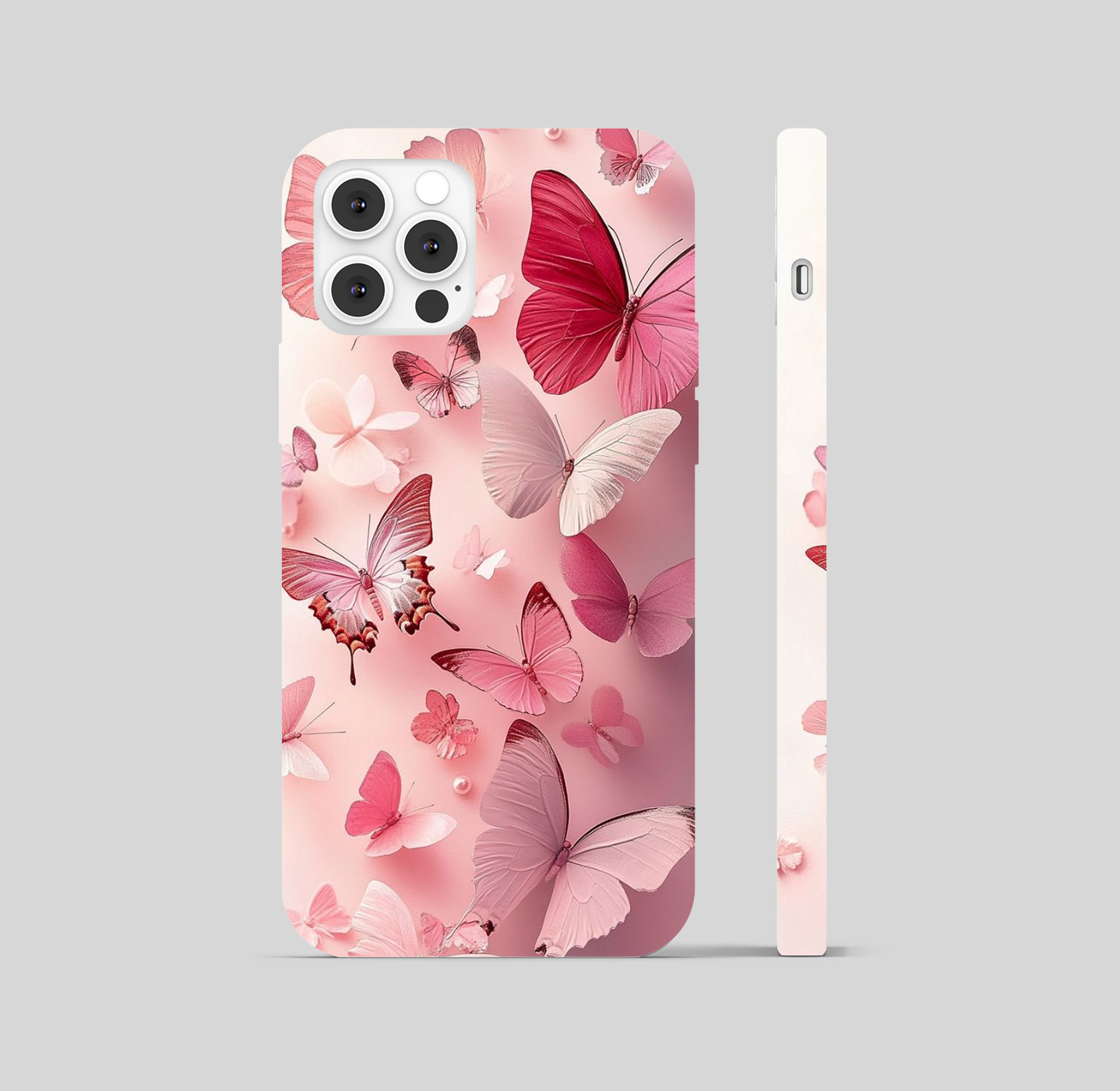 Butterfly pink red Theme Phone Cover