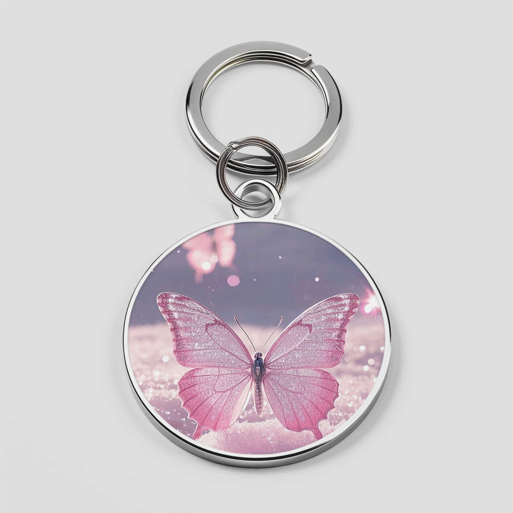 Pink Butterfly backdrop Phone Cover
