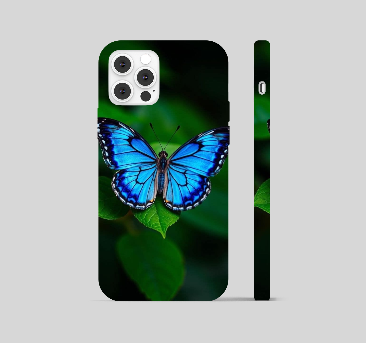 Butterfly Shining Green leaf Phone Cover