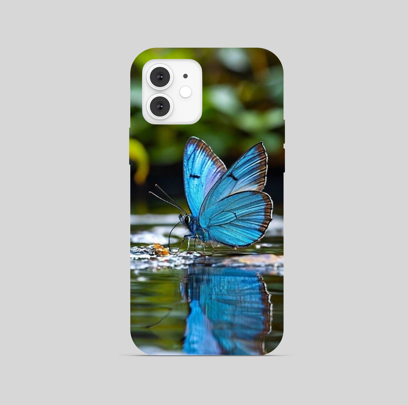 Butterfly Shining Blue Phone Cover