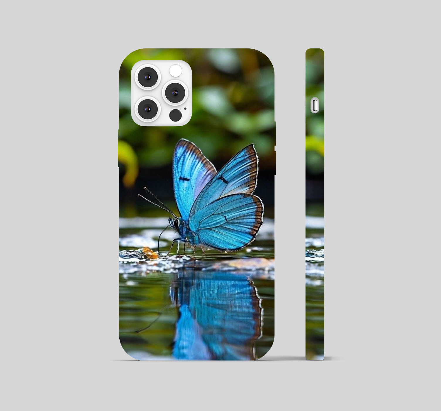 Butterfly Shining Blue Phone Cover