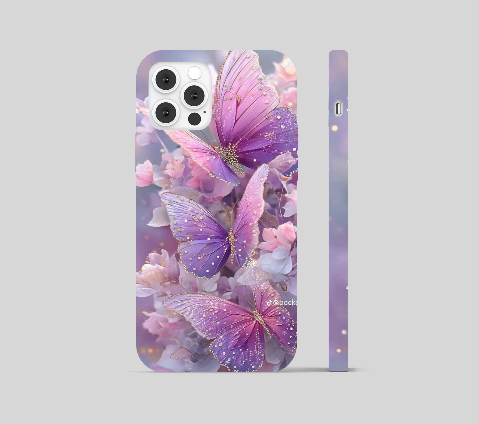 Pink Butterfly Magical theme Phone Cover