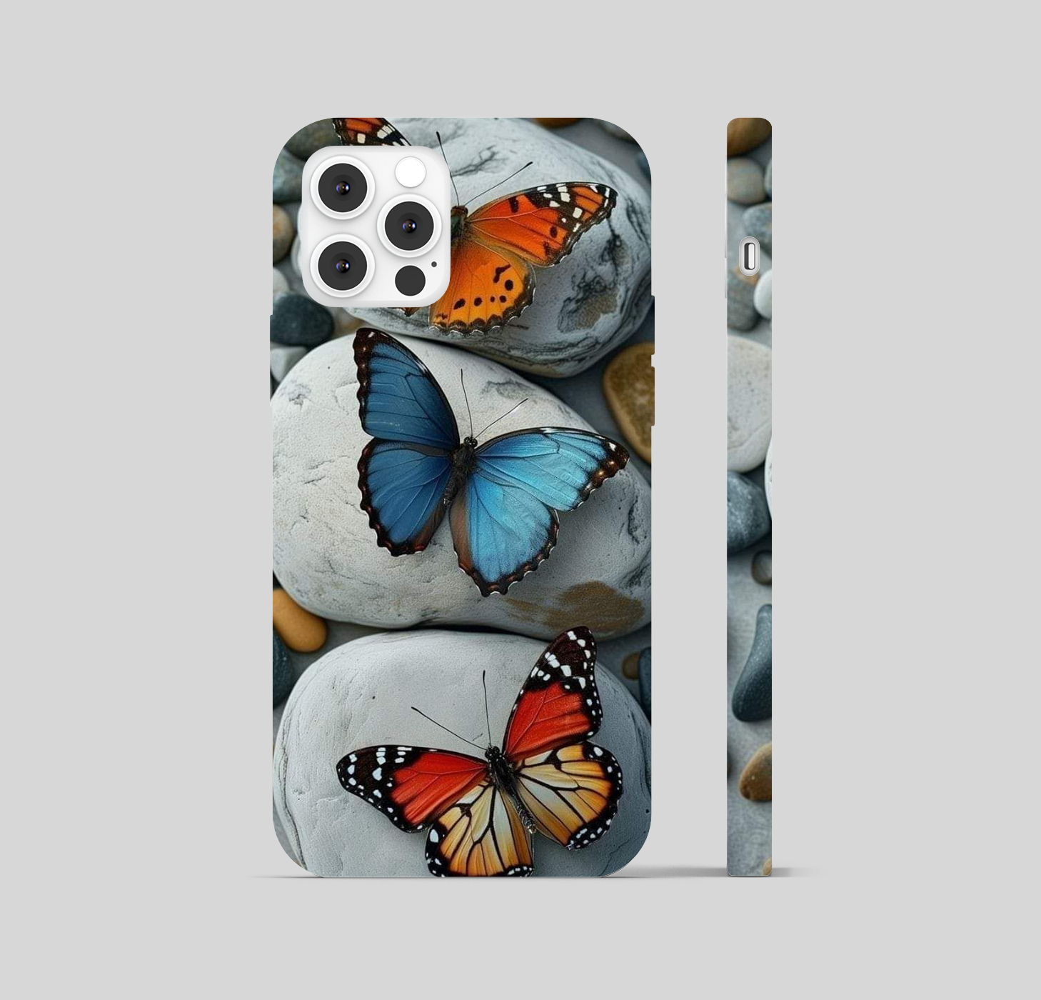 Butterfly Stone Theme Phone Cover
