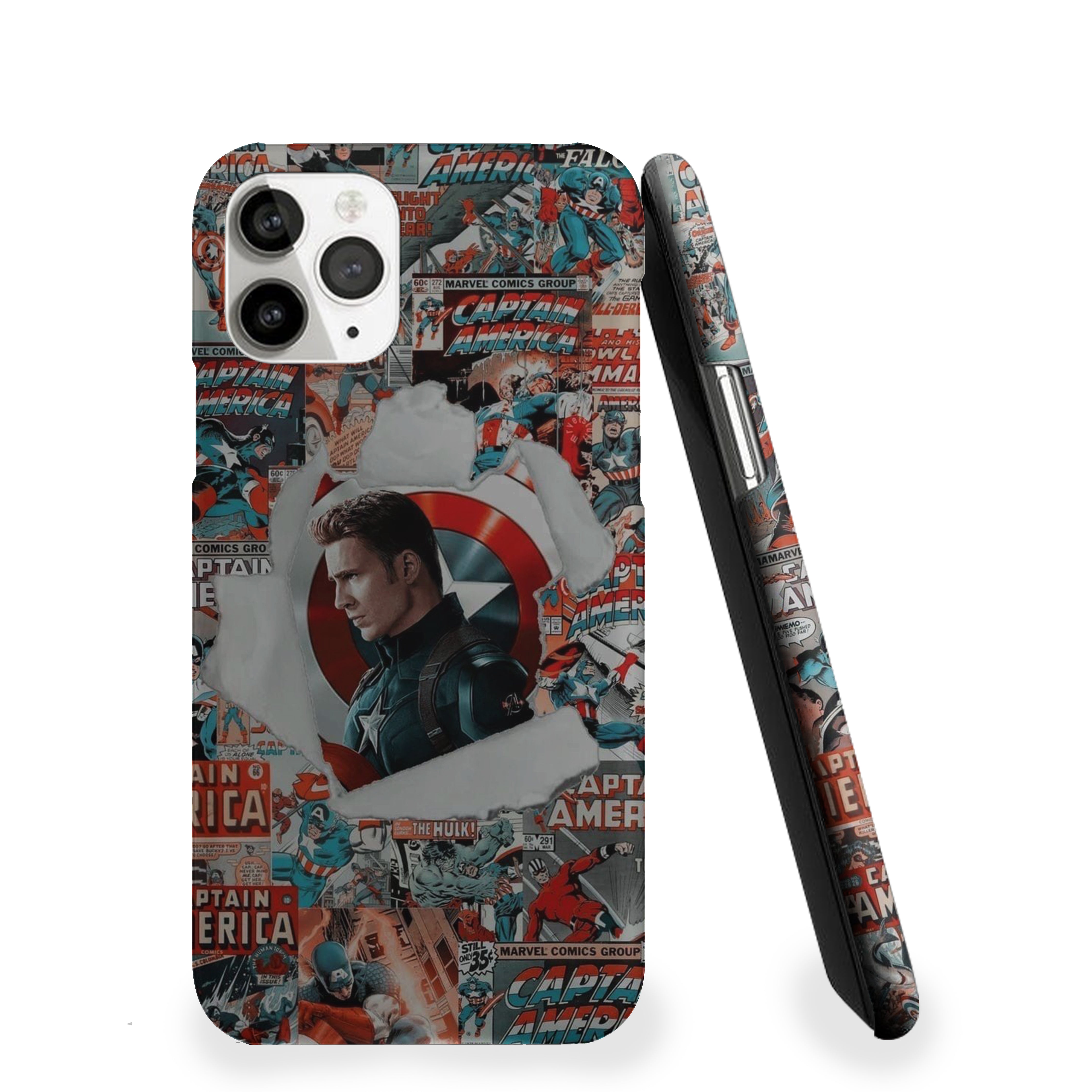 Torn Through Time Captain America Phone Cover