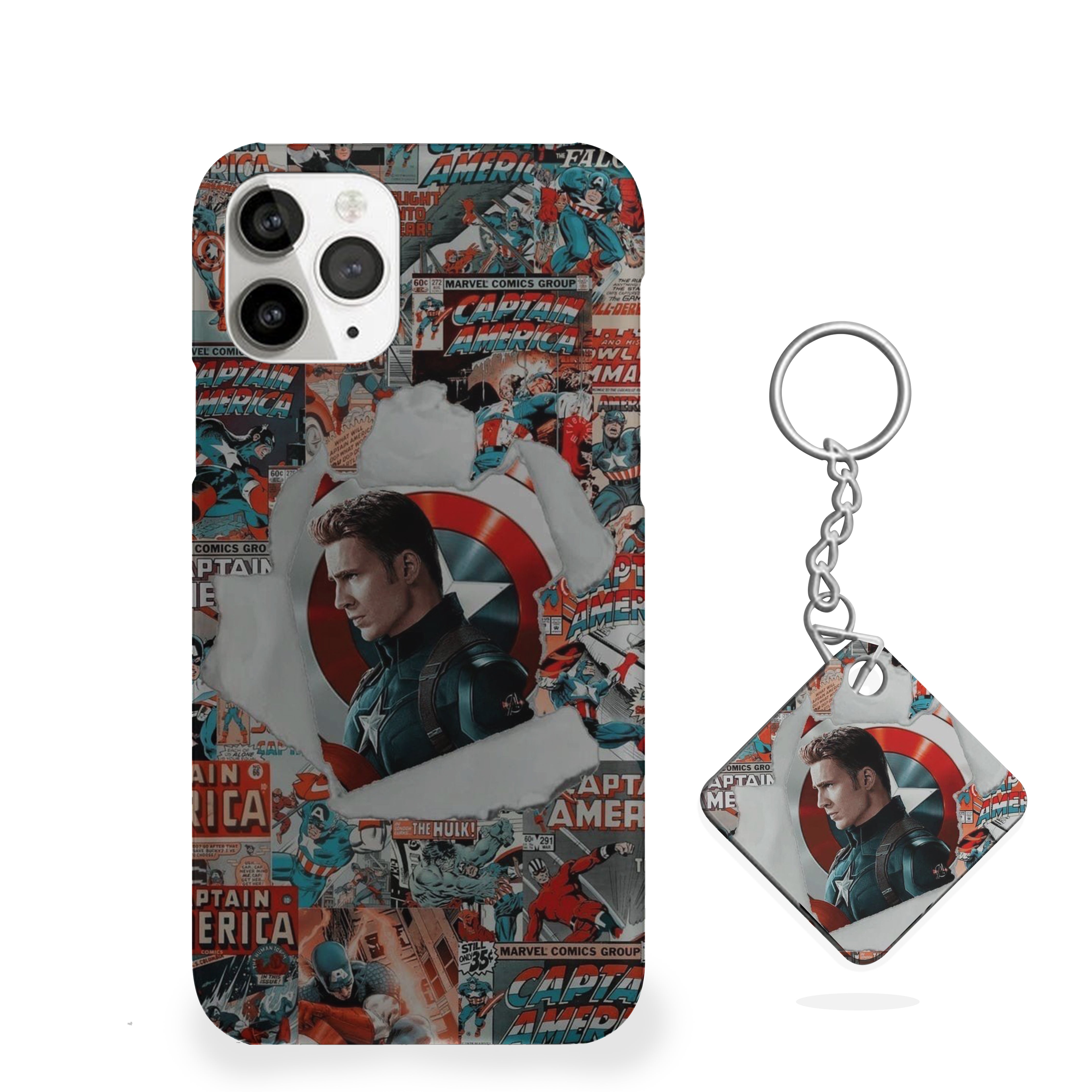 Torn Through Time Captain America Phone Cover