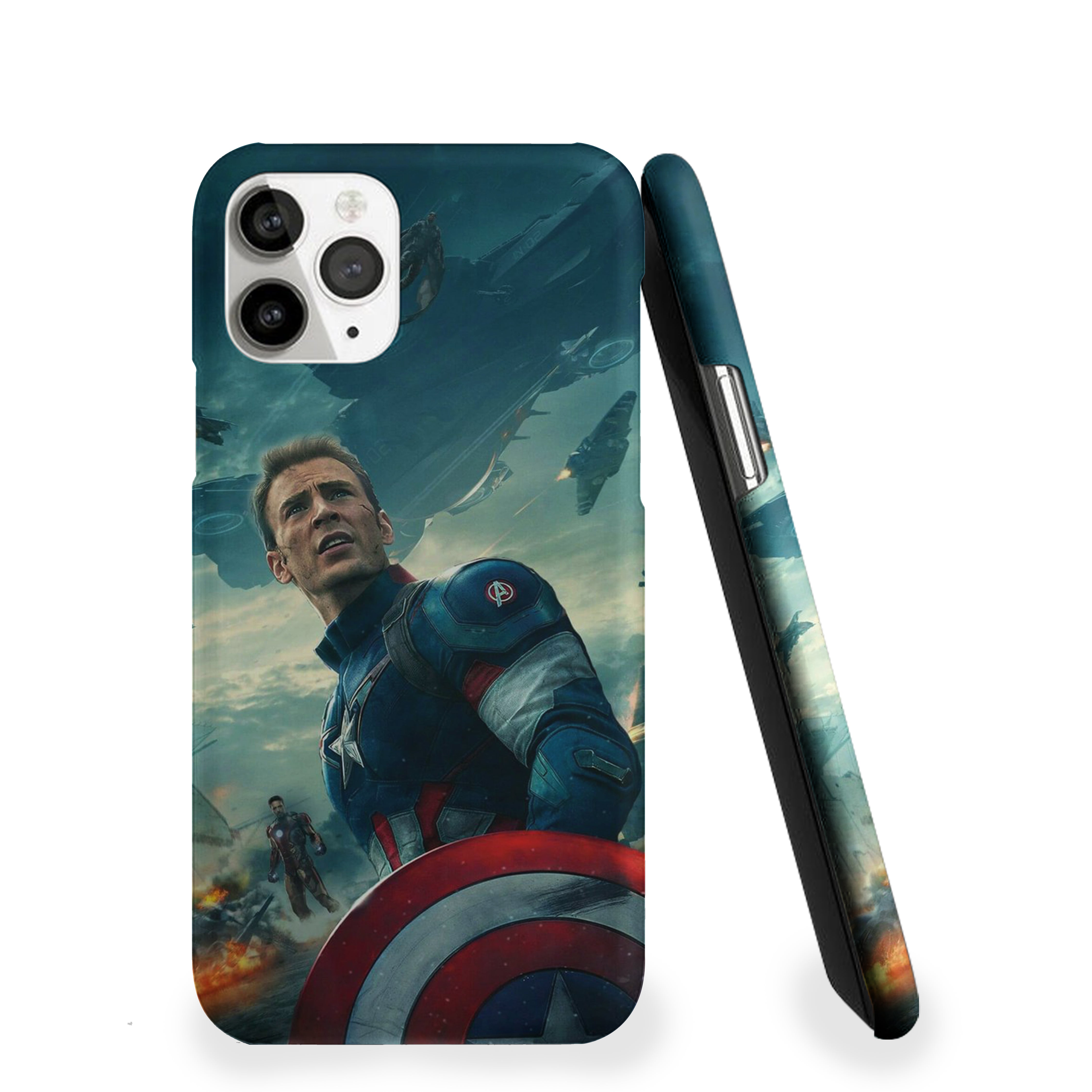 Unmasked Hero Captain America Phone Cover