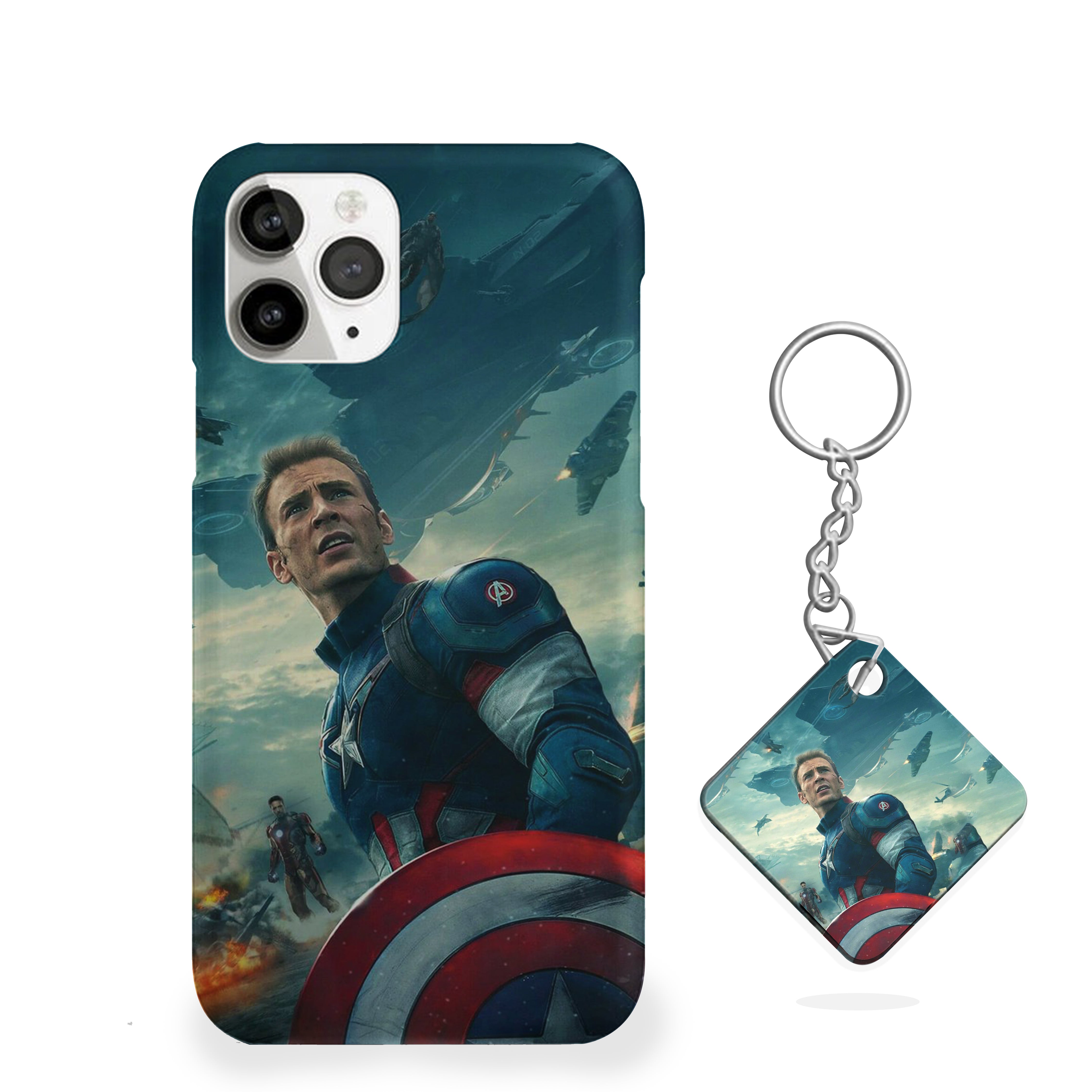 Unmasked Hero Captain America Phone Cover