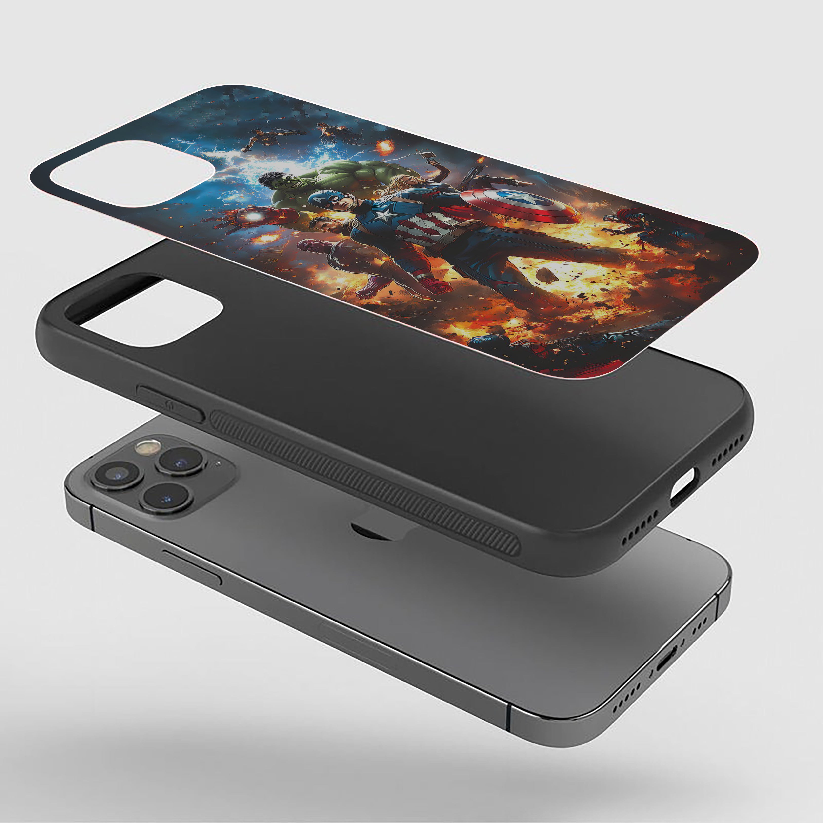 Comic to Courage Captain America Silicone Armored Phone Case