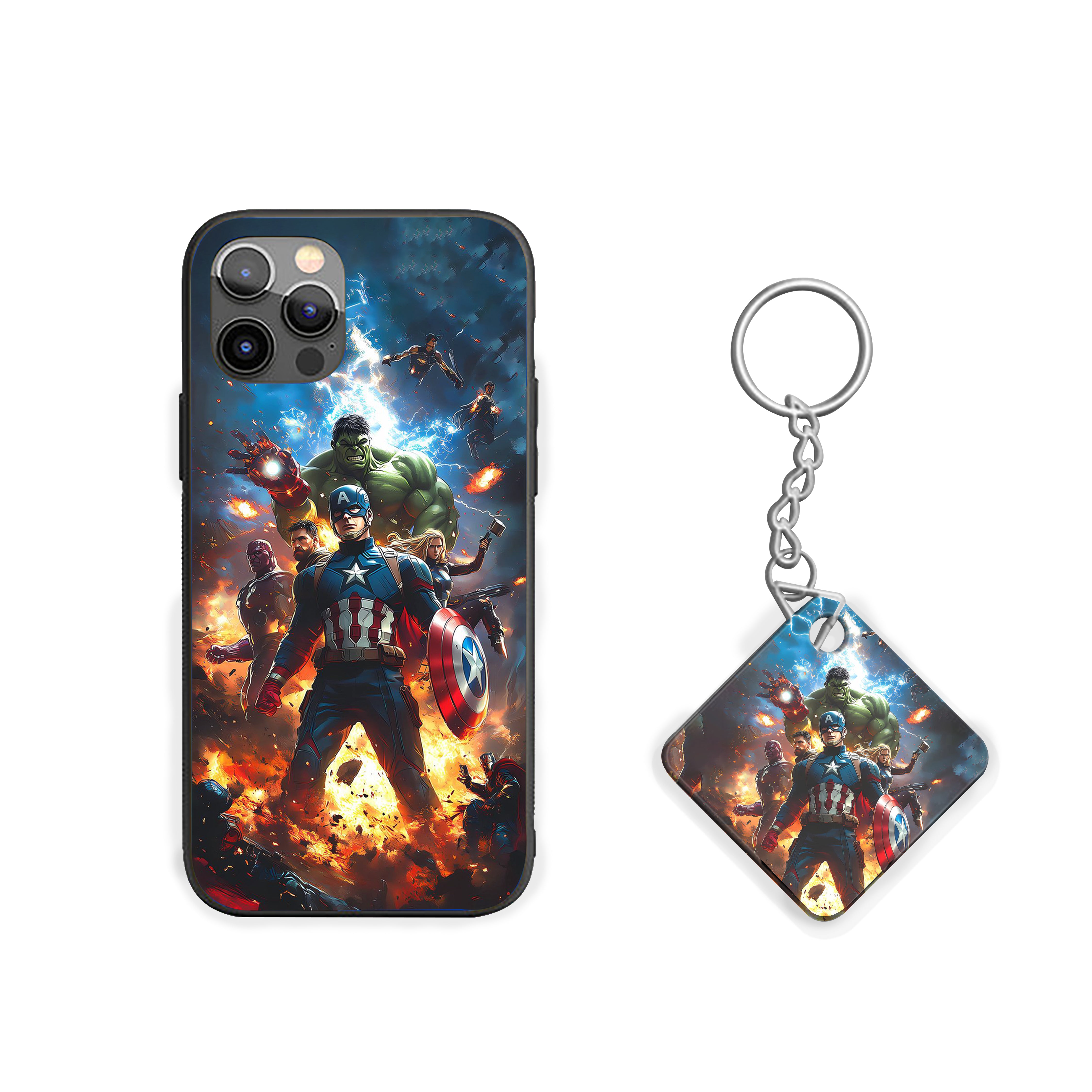 Comic to Courage Captain America Silicone Armored Phone Case