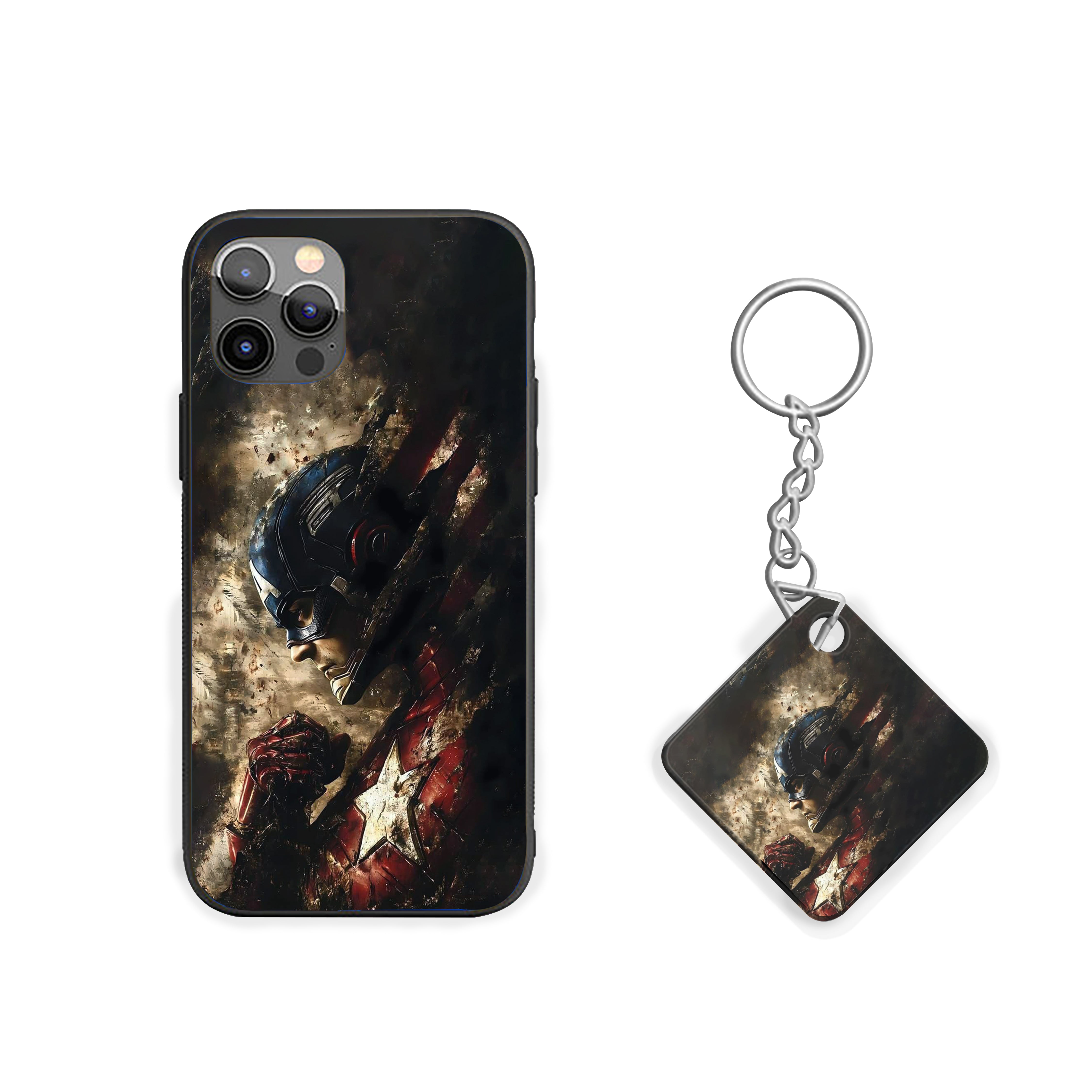 Fallen Hero Captain America Silicone Armored Phone Case