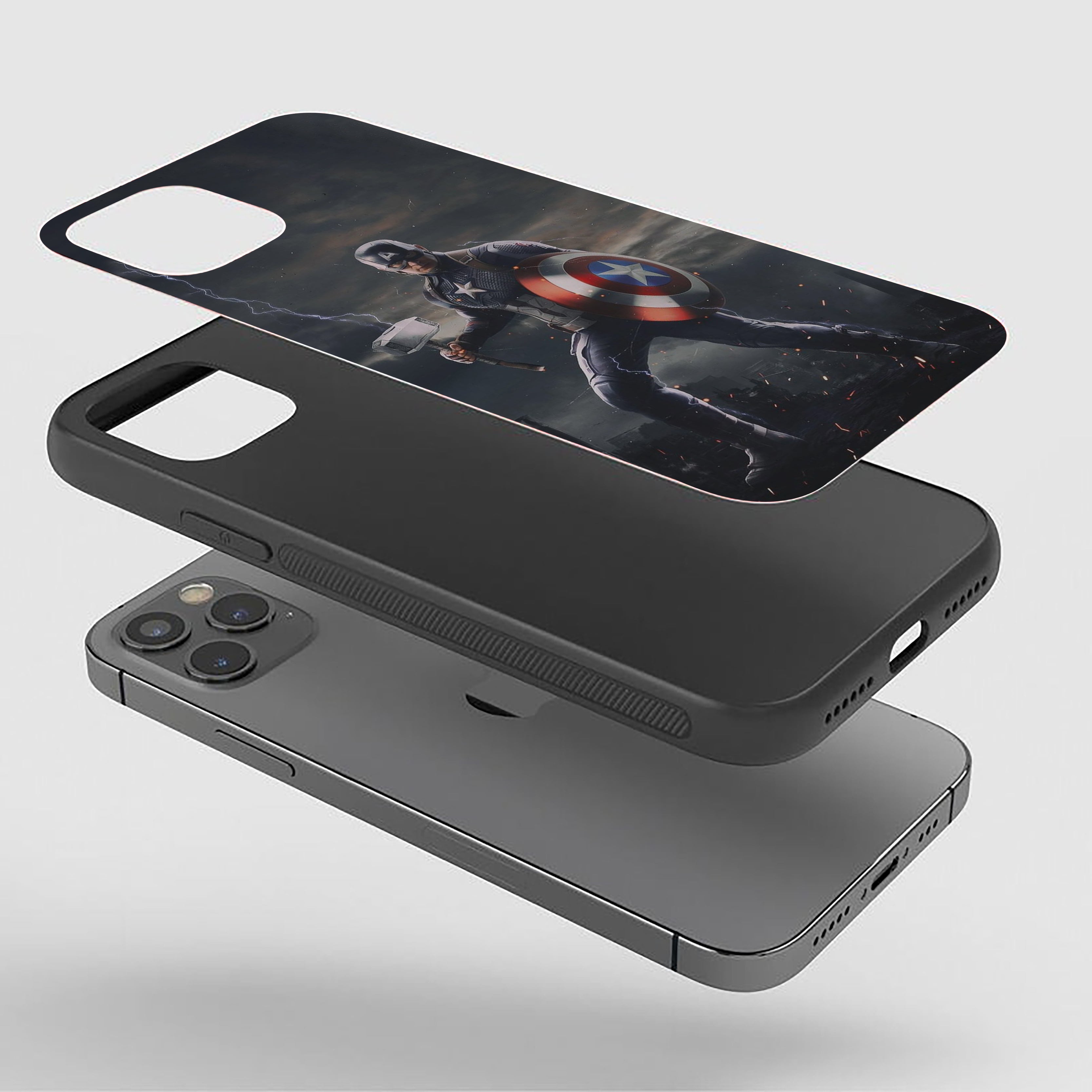 Stormbreaker Sentinel Captain America Silicone Armored Phone Case