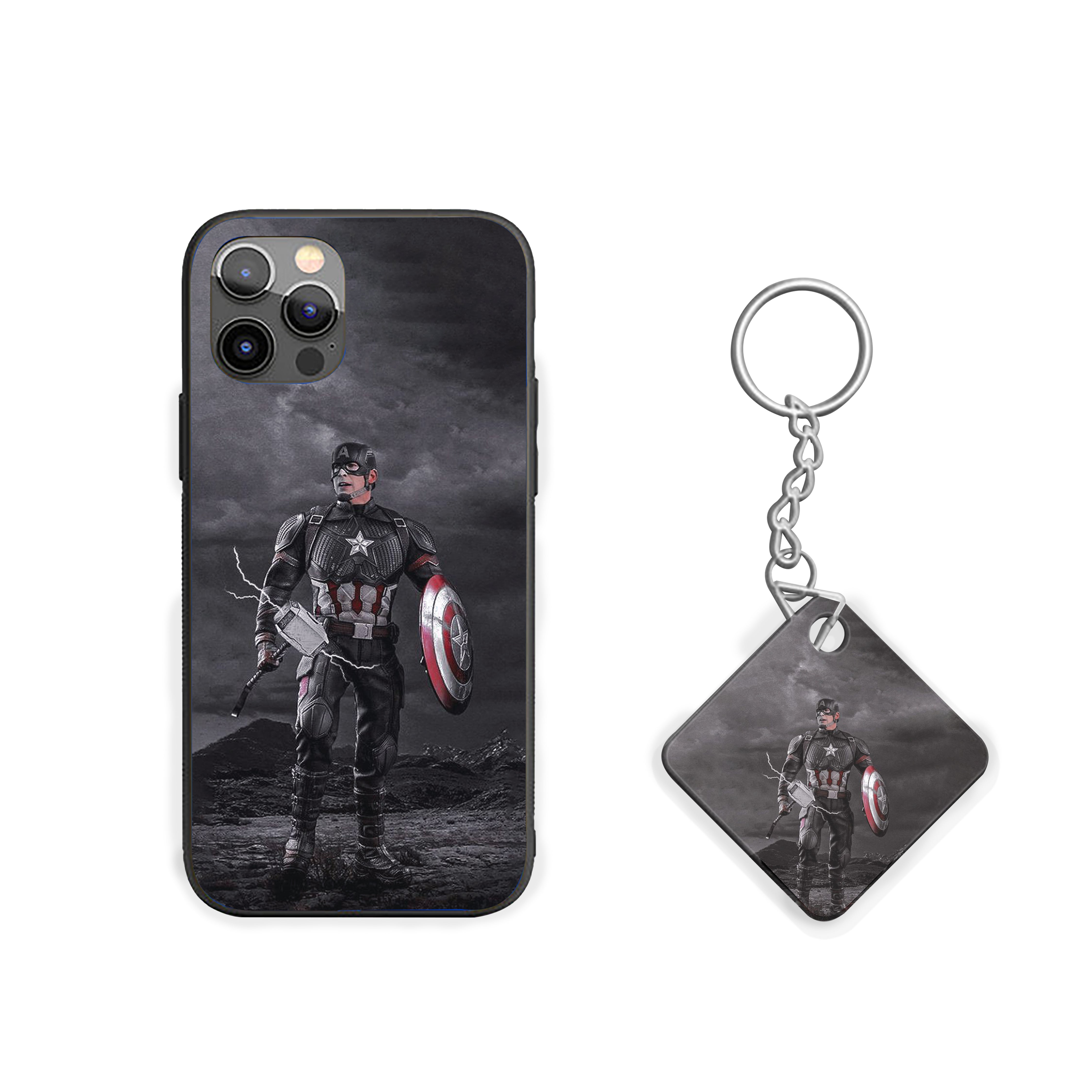 Captain America Worthy Strike Silicone Armored Phone Case