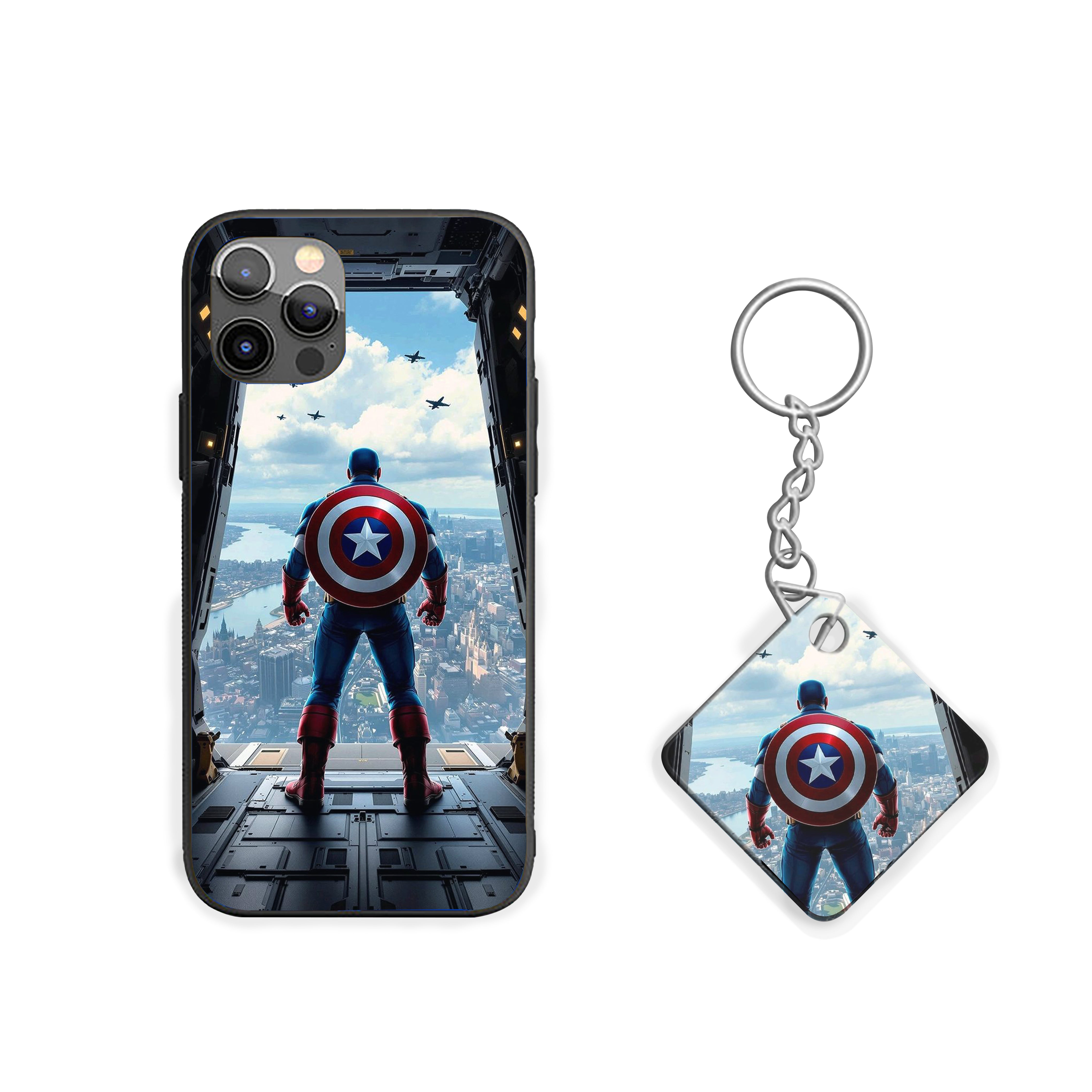 Captain America Last Stand Silicone Armored Phone Case