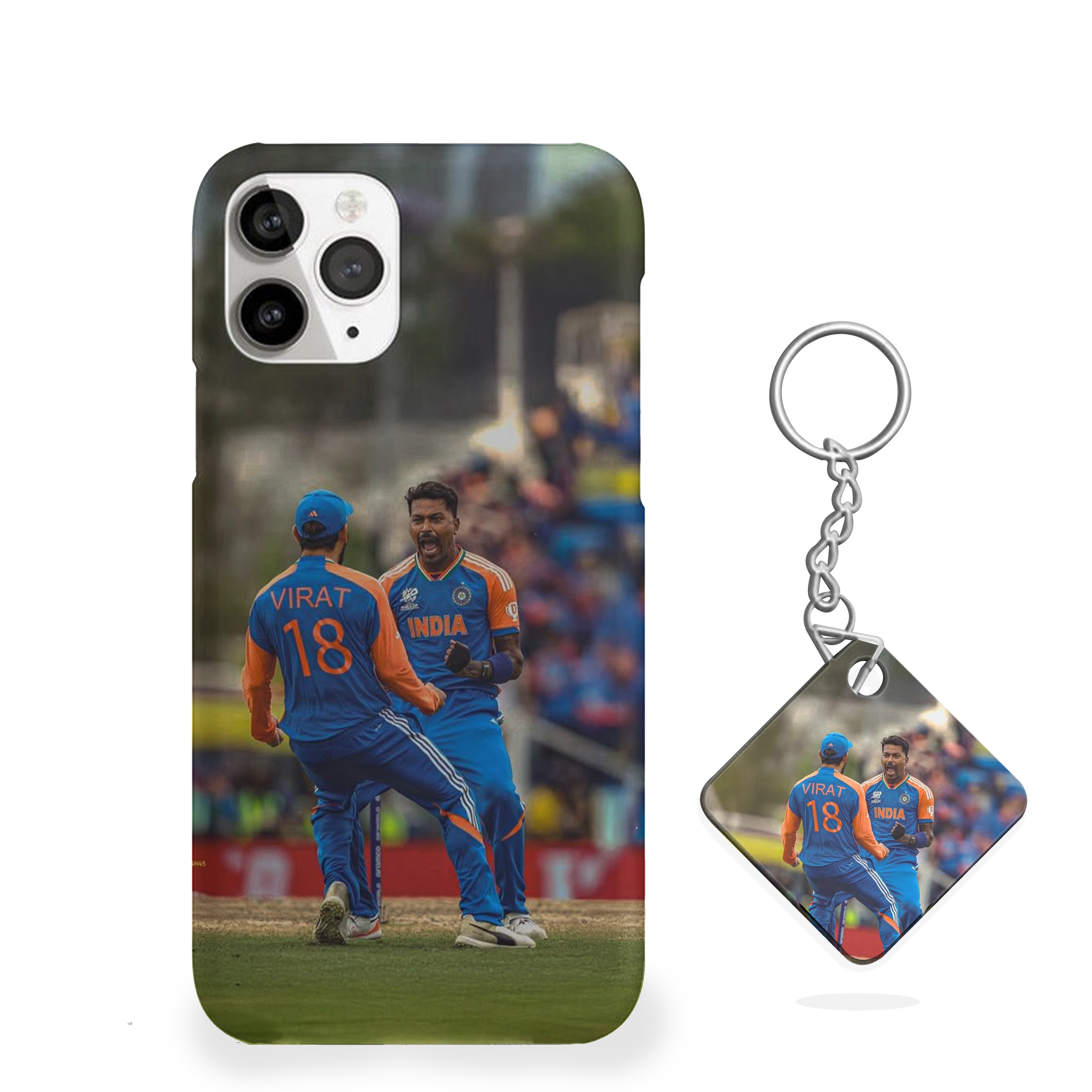 Victory Vibes Virat And Hardik Cricket Phone Cover