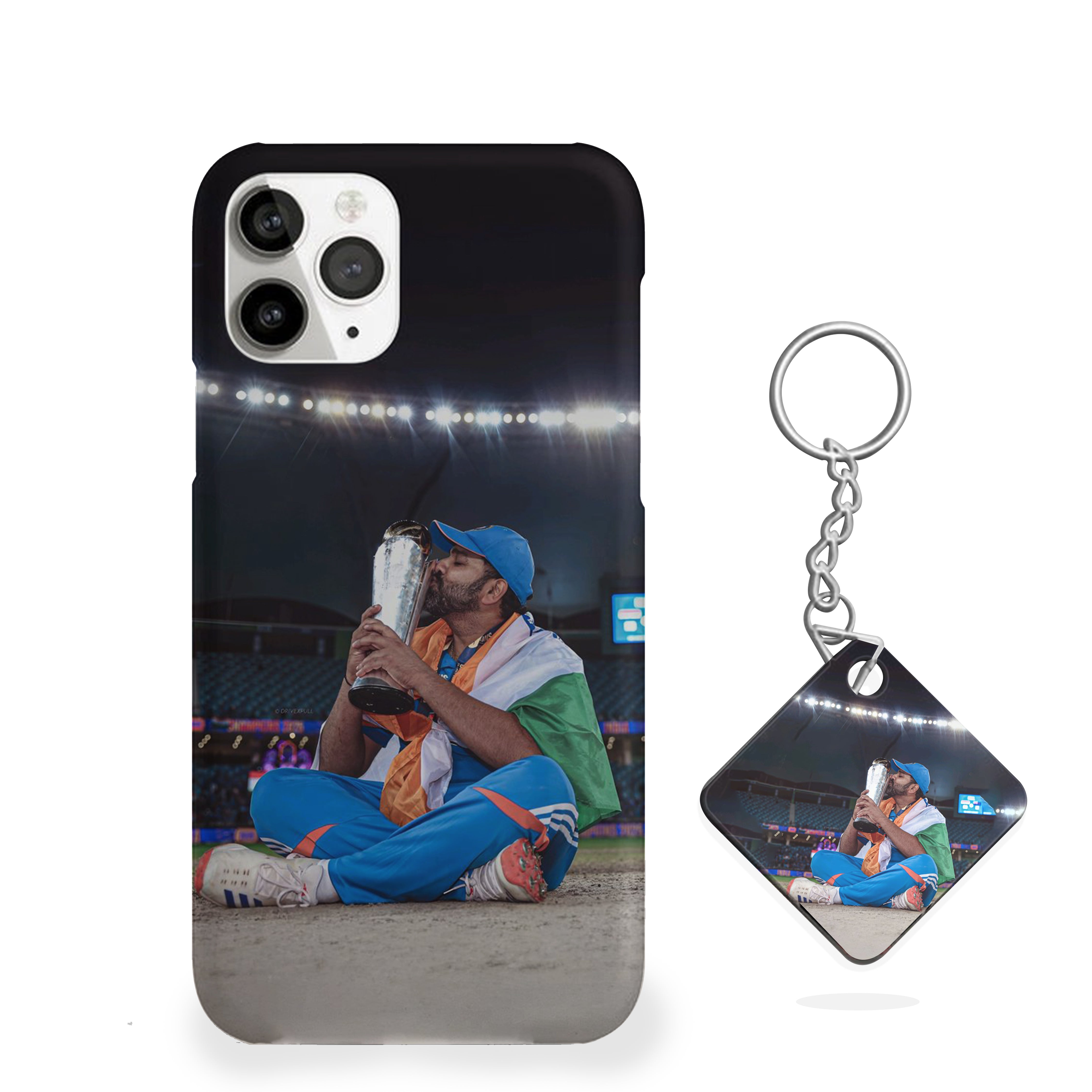 Rohit Sharma with Cup Cricket Phone Cover