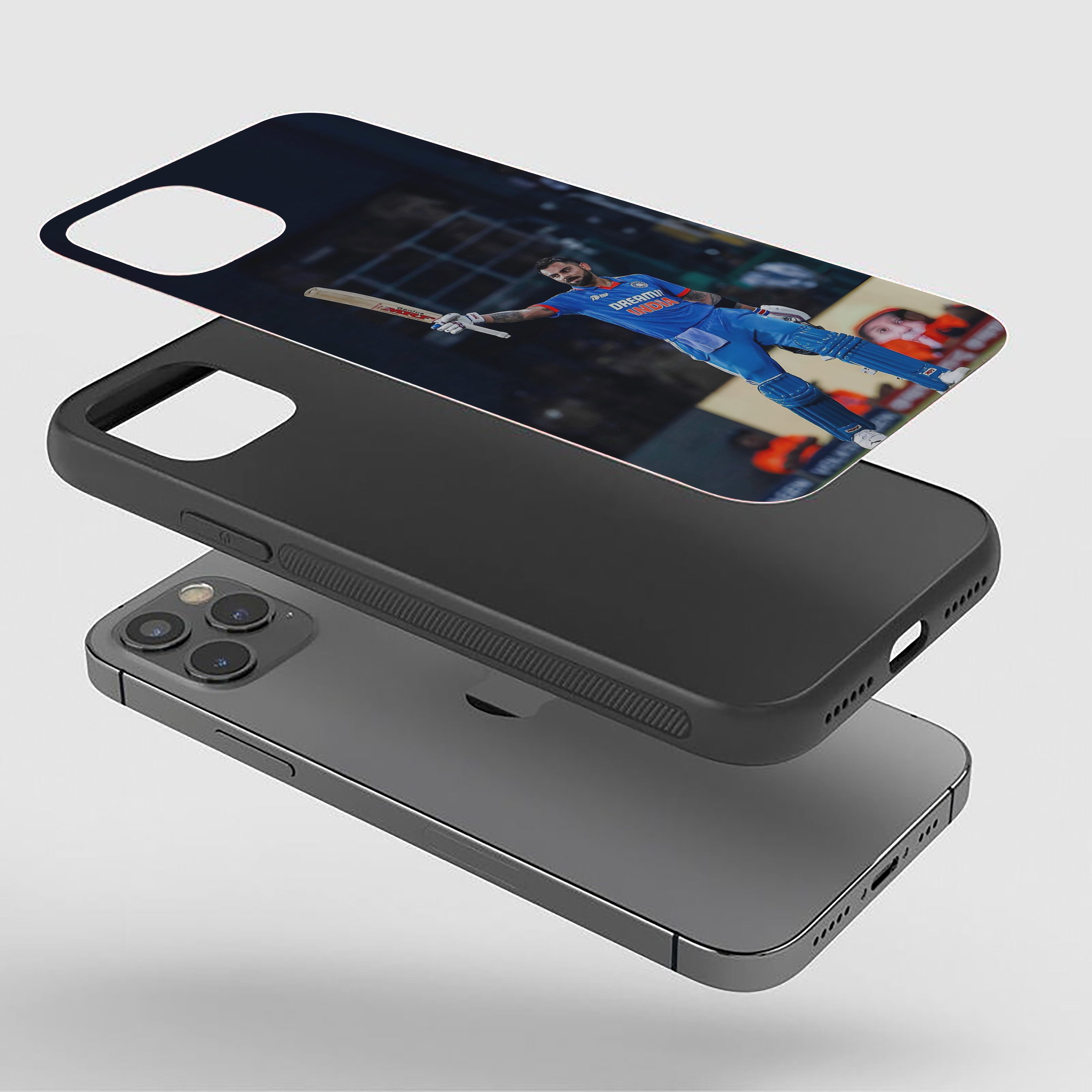 Virat’s Victory Pose Silicone Armored Phone Case
