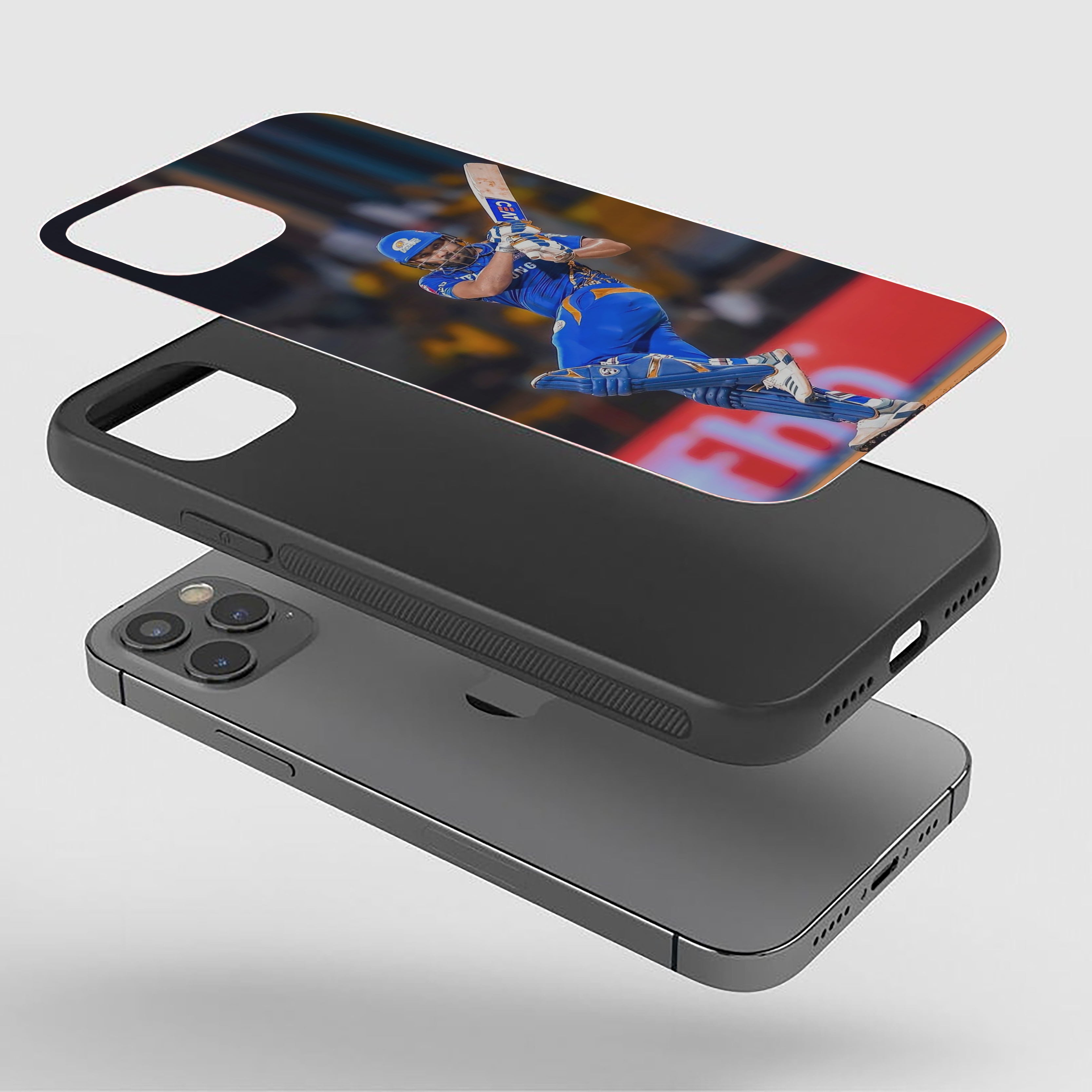 Rohit Sharma Powerful Shot Silicone Armored Phone Case