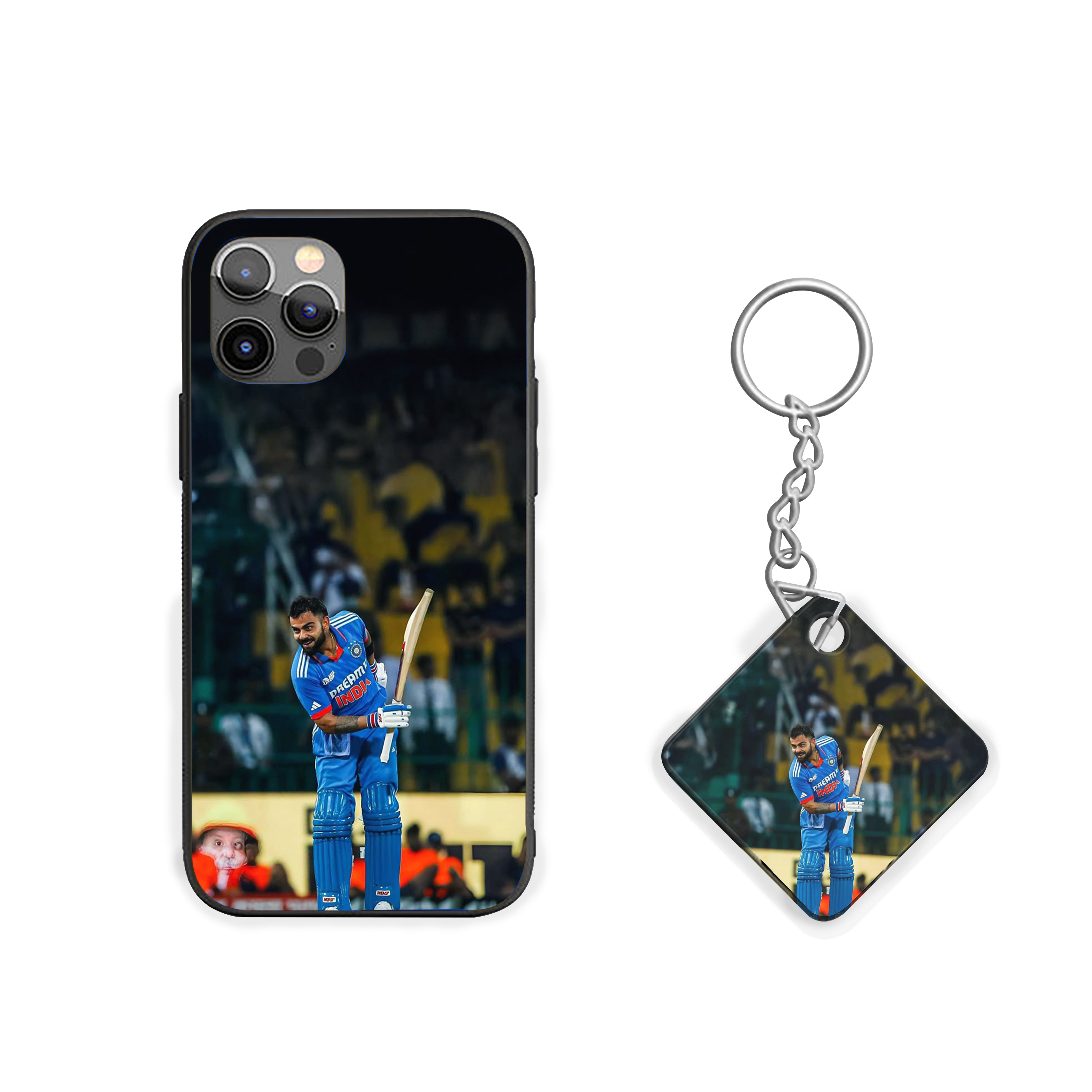 Virat Kohli Iconic Century Pose Silicone Armored Phone Case 76