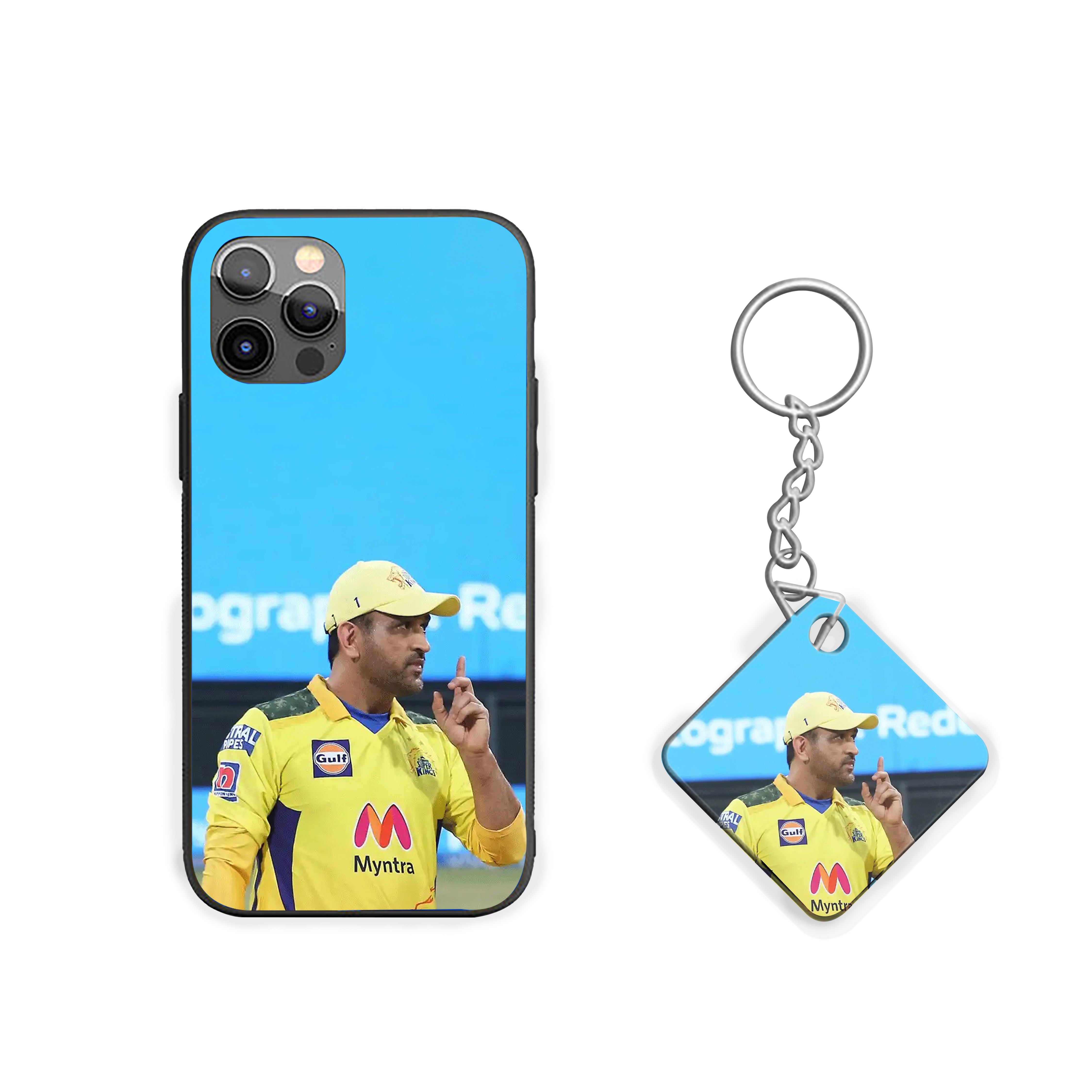 MS Dhoni CSK Edition Silicone Armored Phone Case