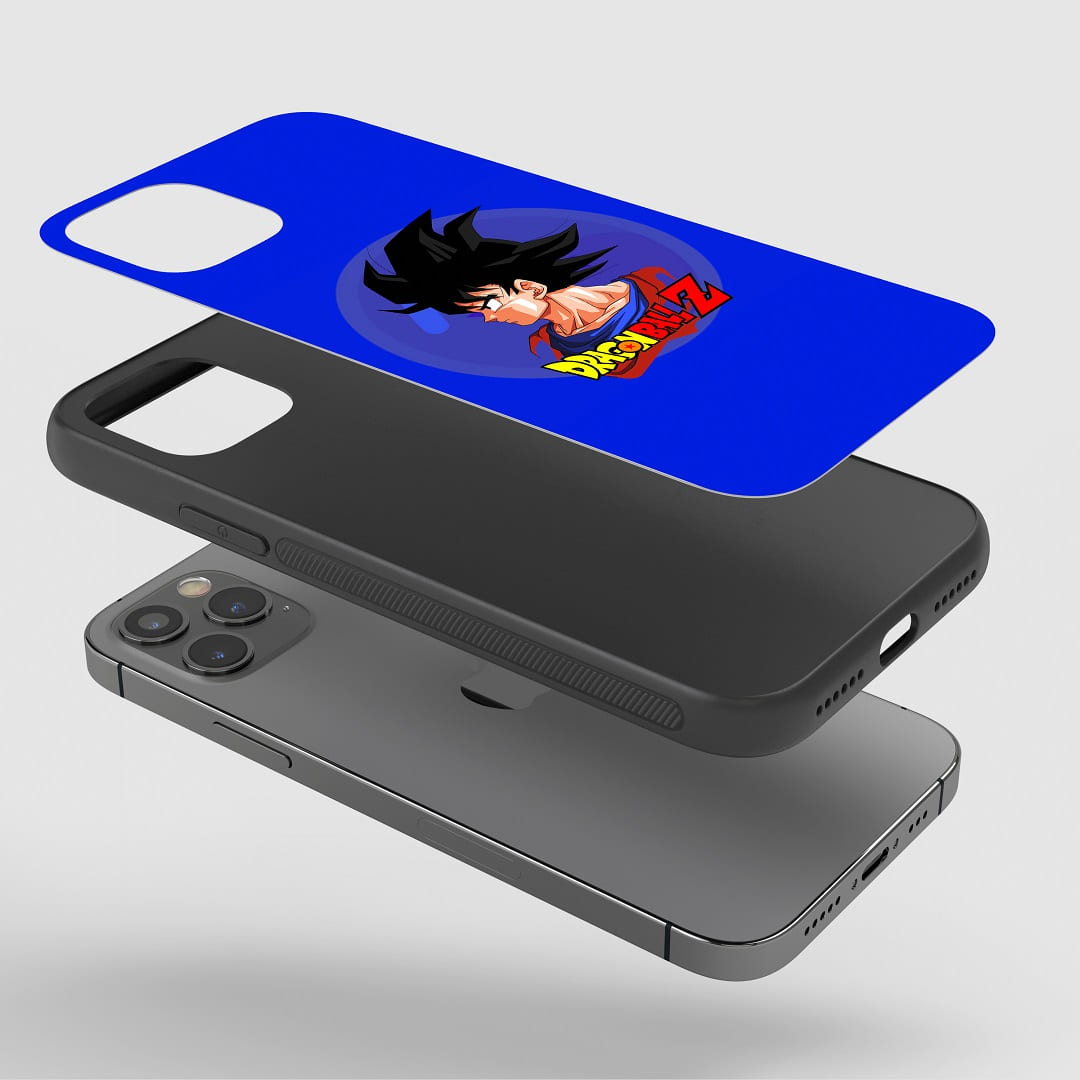 Goku Blue Minimal Silicone Armored Phone Case