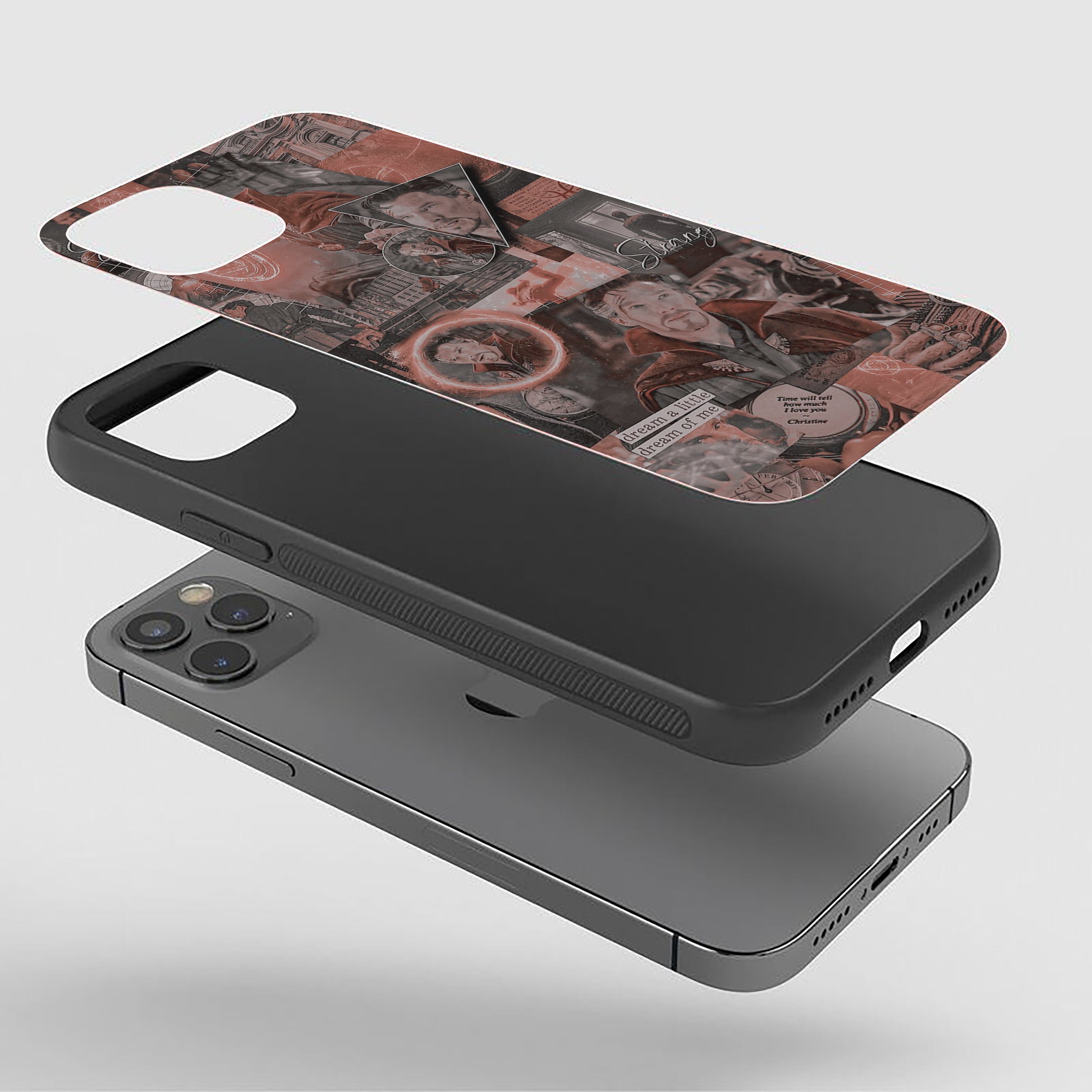Doctor Strange The Amazing Collage Silicone Armored Phone Case