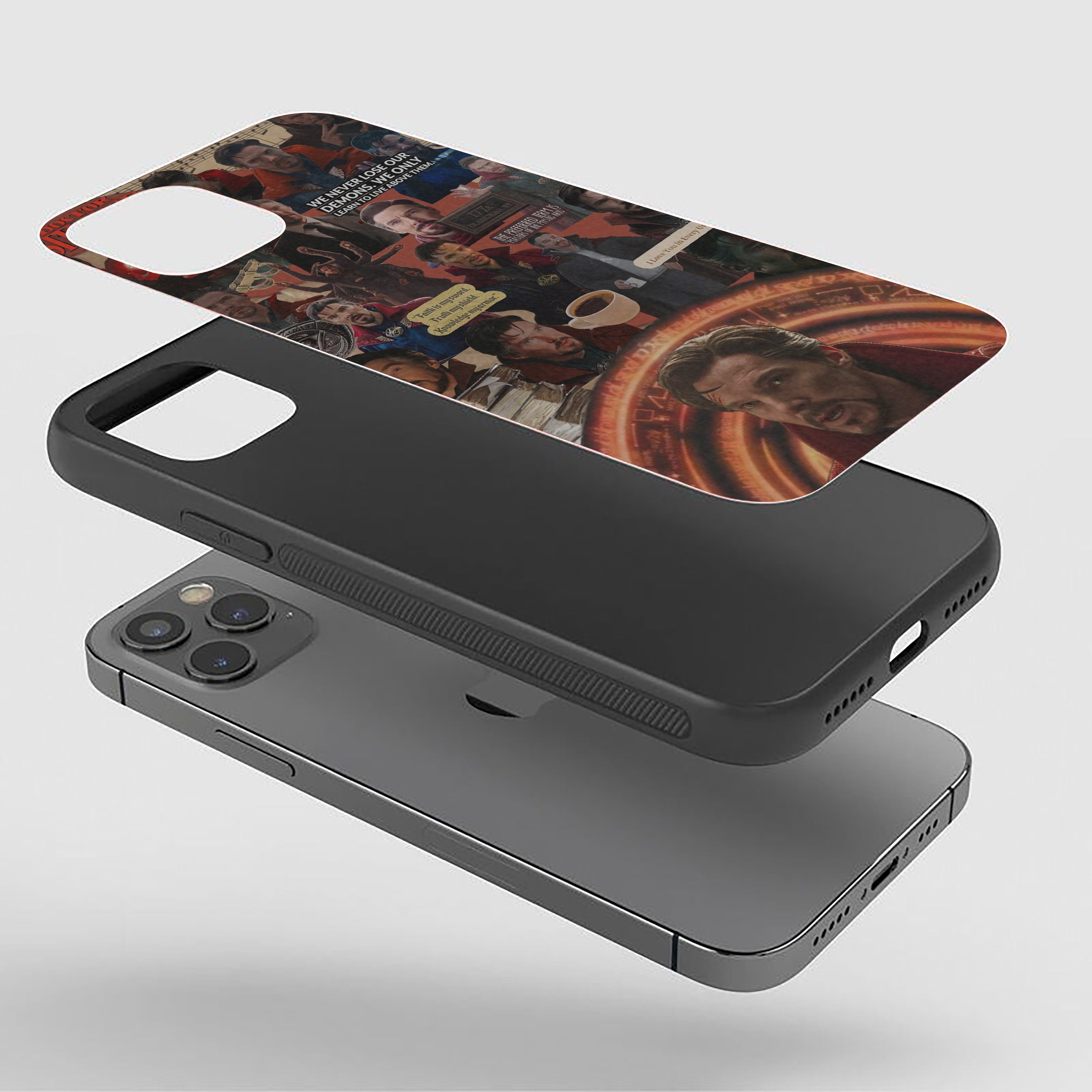 Doctor Strange Through the Mystic Lens Silicone Armored Phone Case
