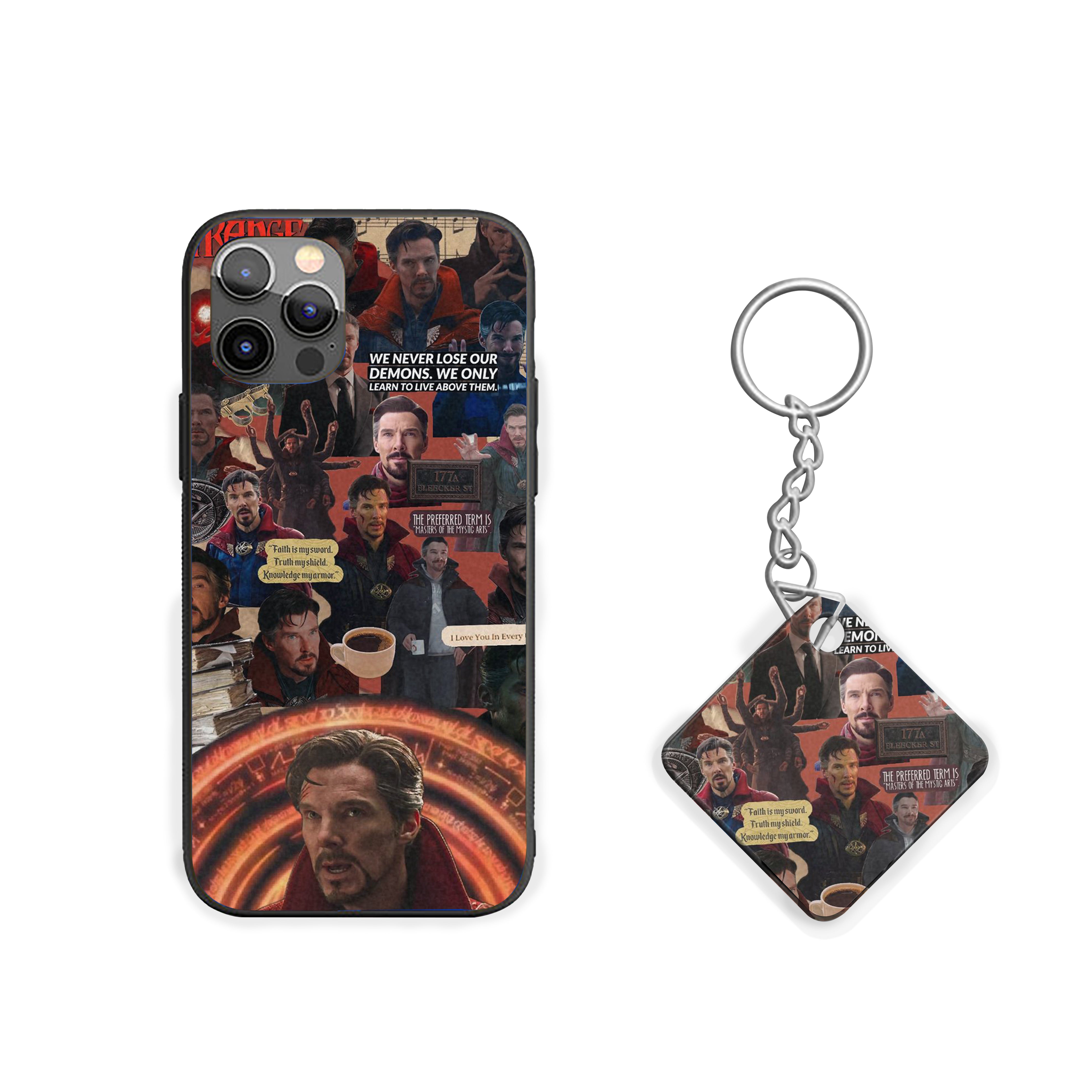 Doctor Strange Through the Mystic Lens Silicone Armored Phone Case