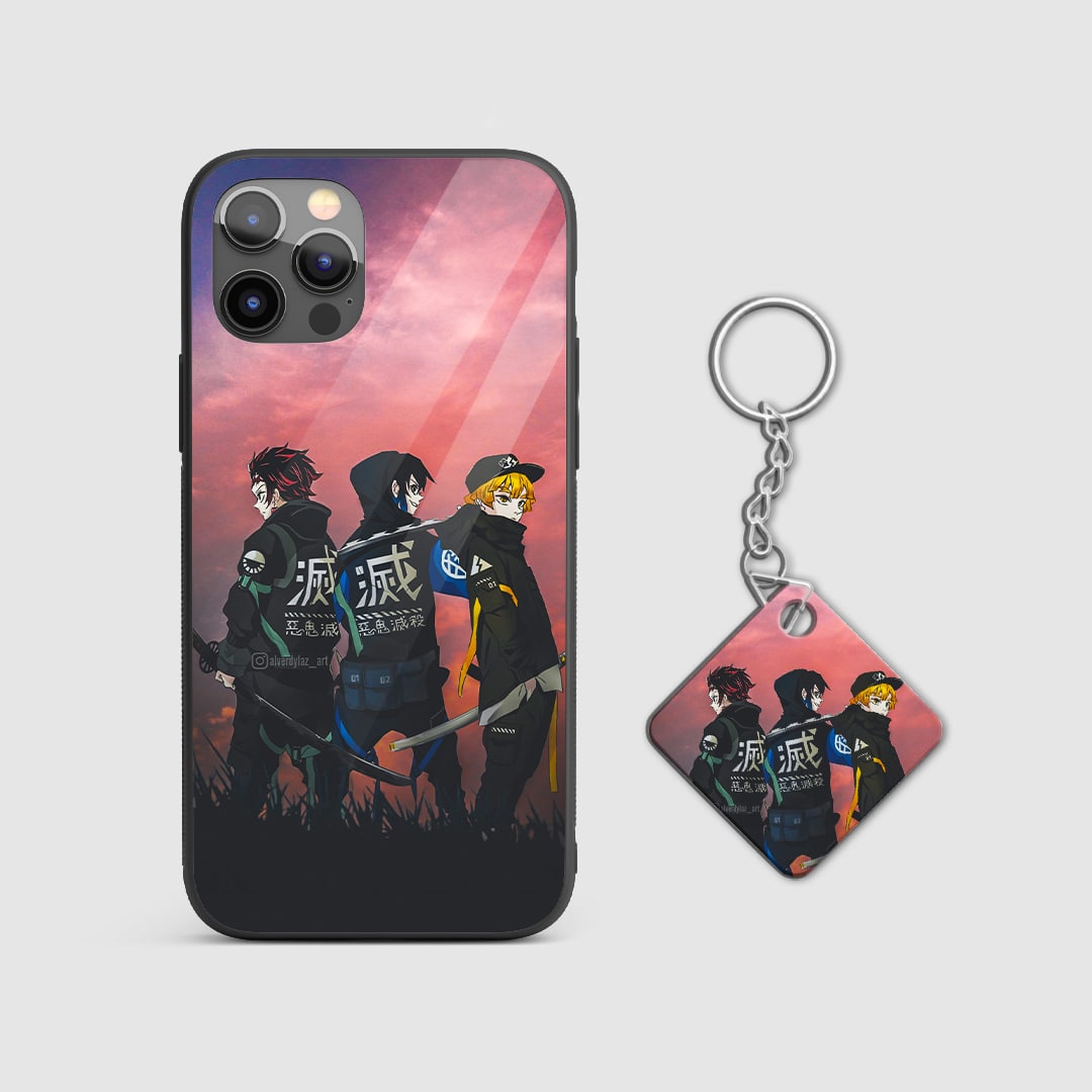 Demon Slayer Aesthetic Silicone Armored Phone Case