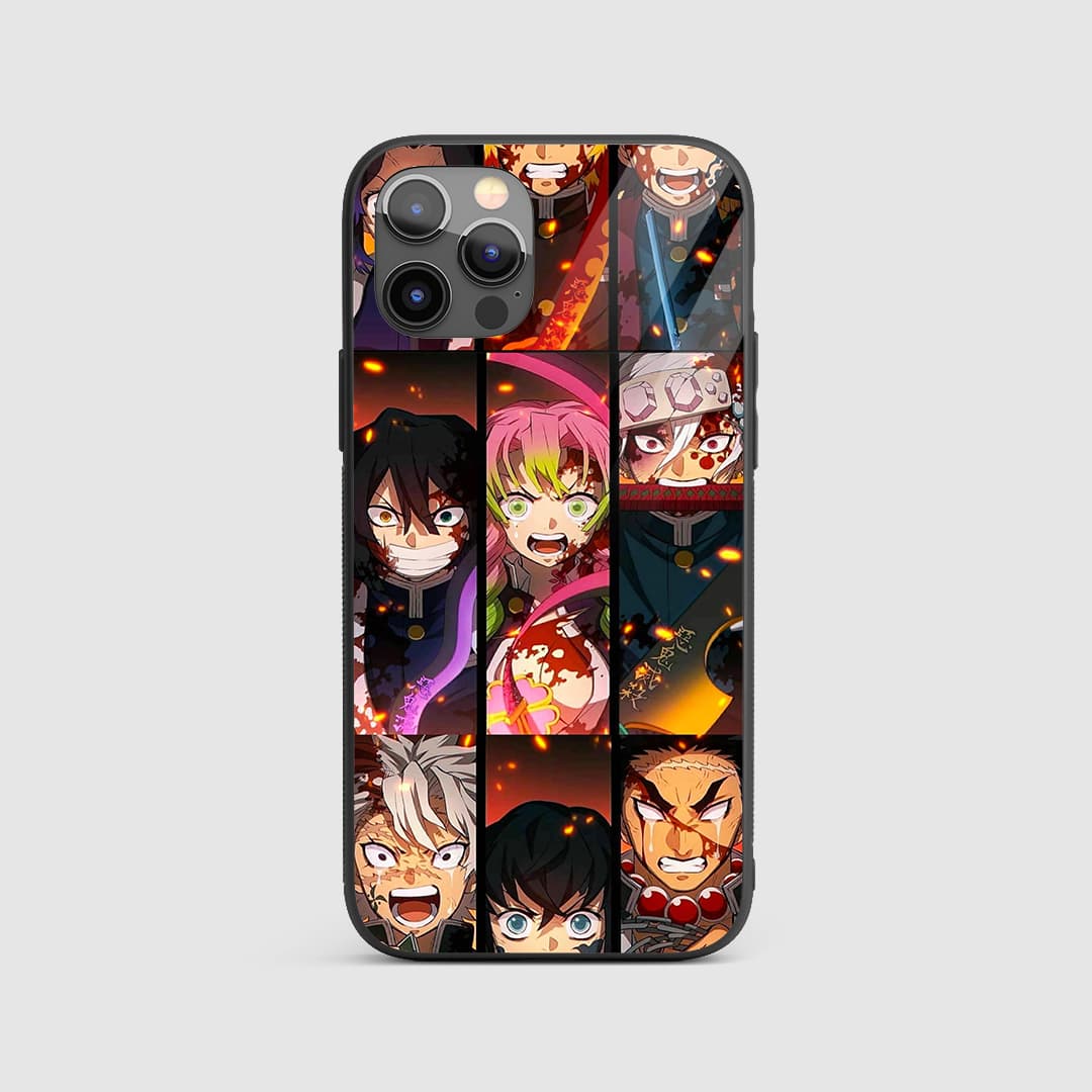 Demon Slayer Collage Silicone Armored Phone Case