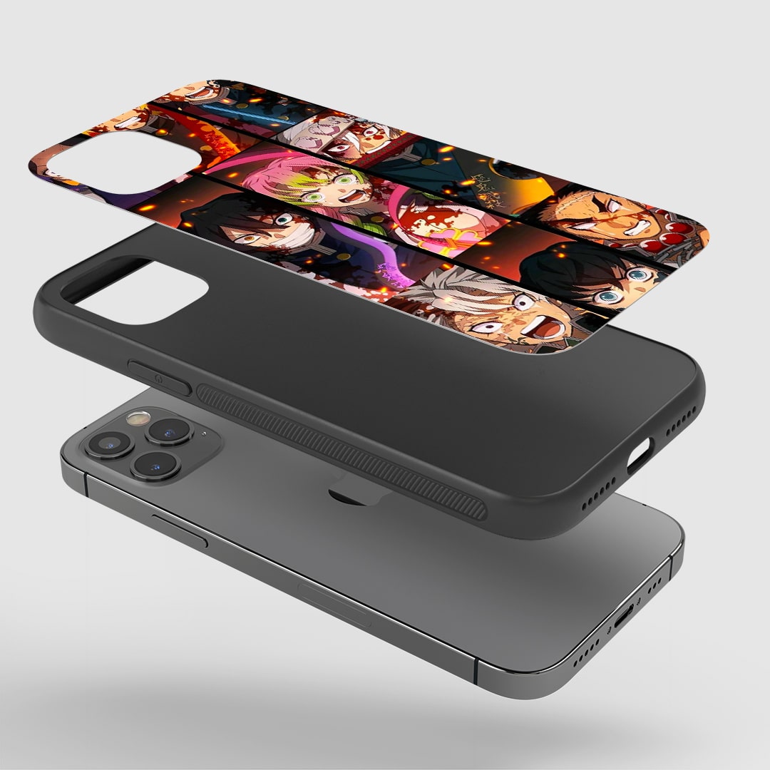 Demon Slayer Collage Silicone Armored Phone Case