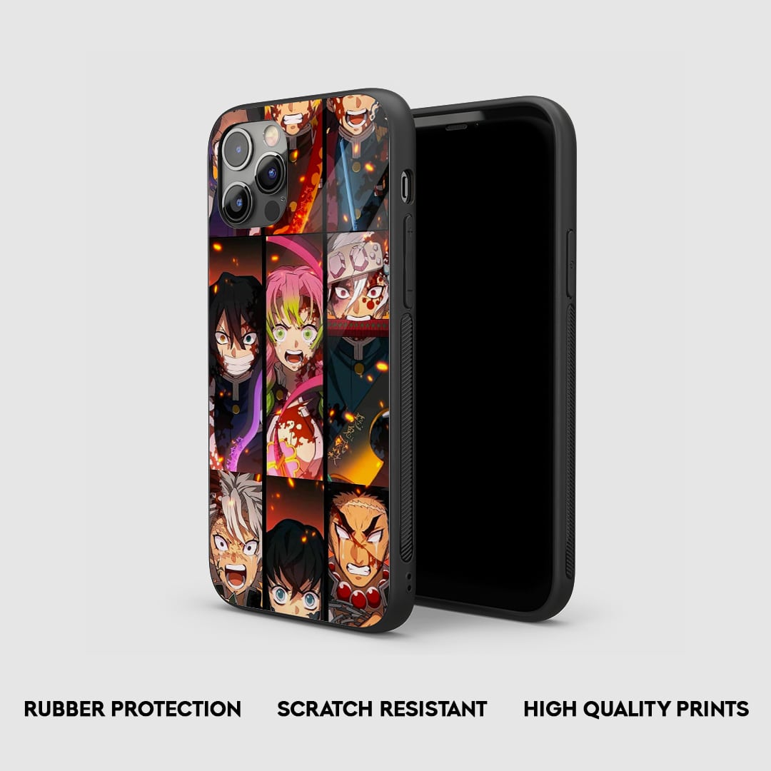 Demon Slayer Collage Silicone Armored Phone Case