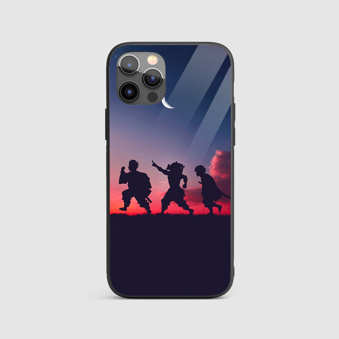 Demon Trio Aesthetic Silicone Armored Phone Case