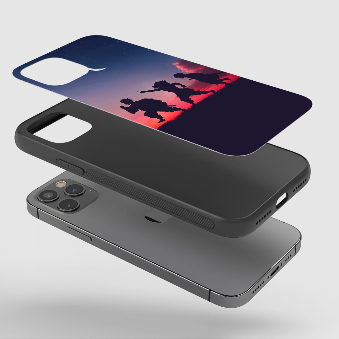 Demon Trio Aesthetic Silicone Armored Phone Case