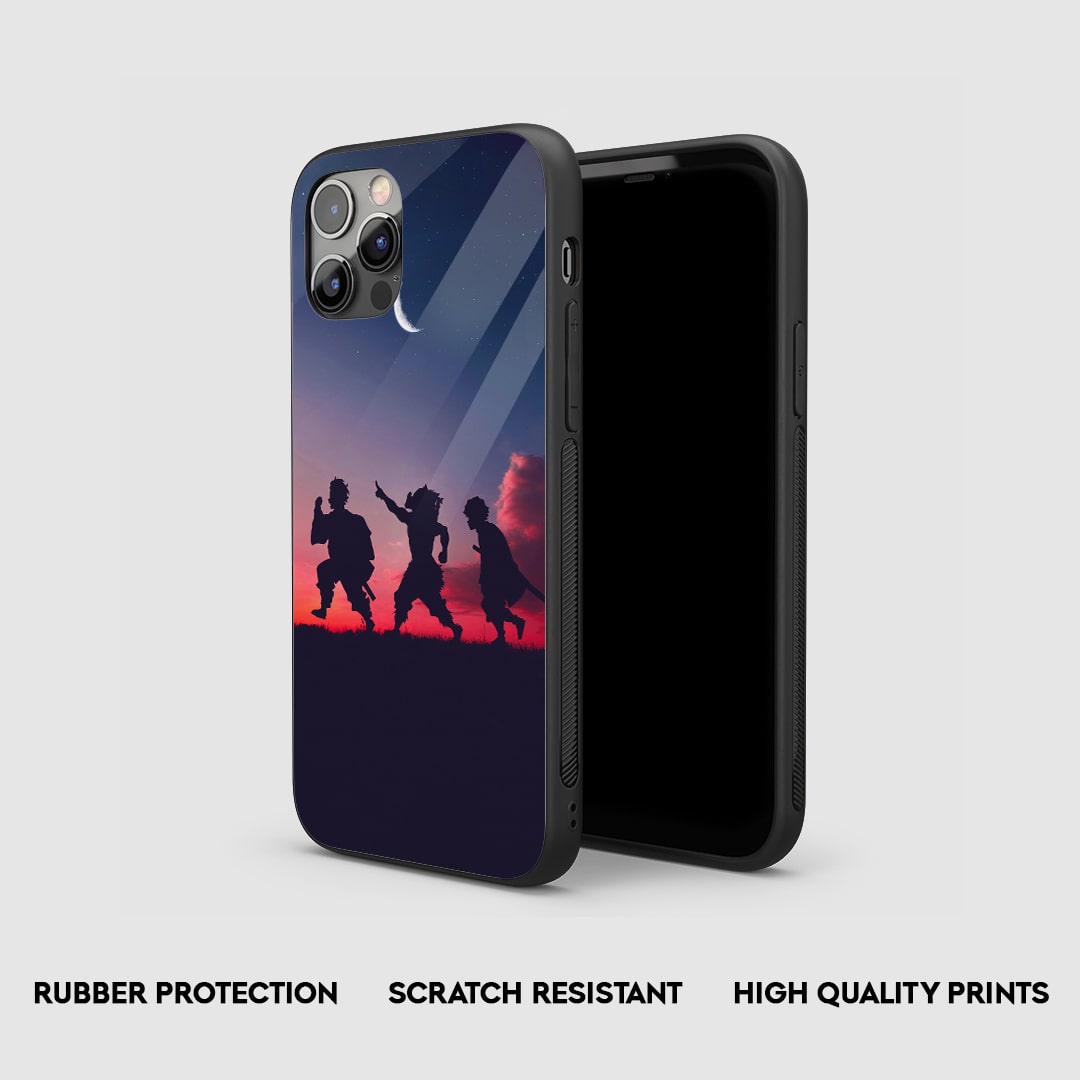 Demon Trio Aesthetic Silicone Armored Phone Case