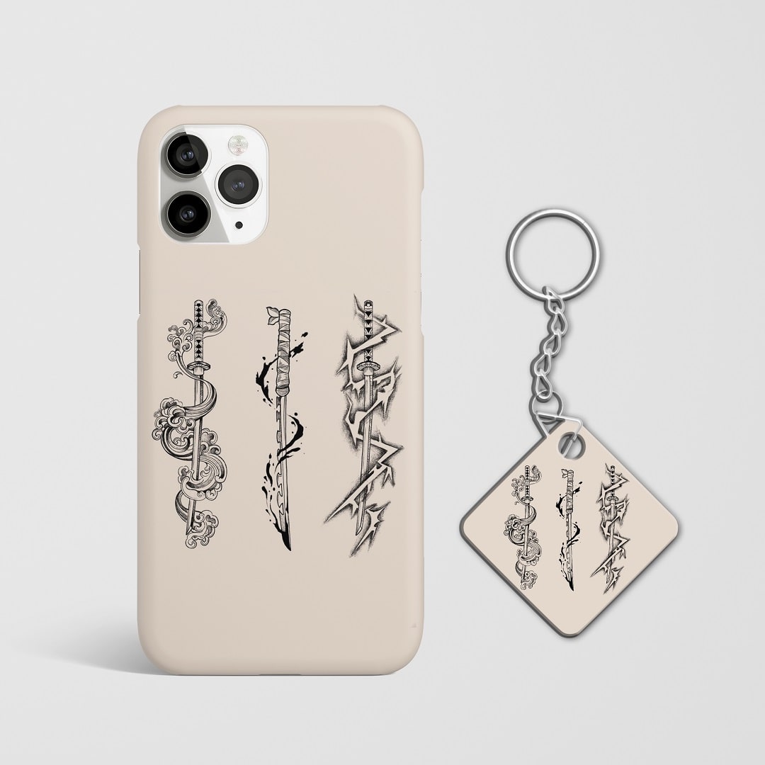 Demon Slayer Trio Swords Phone Cover