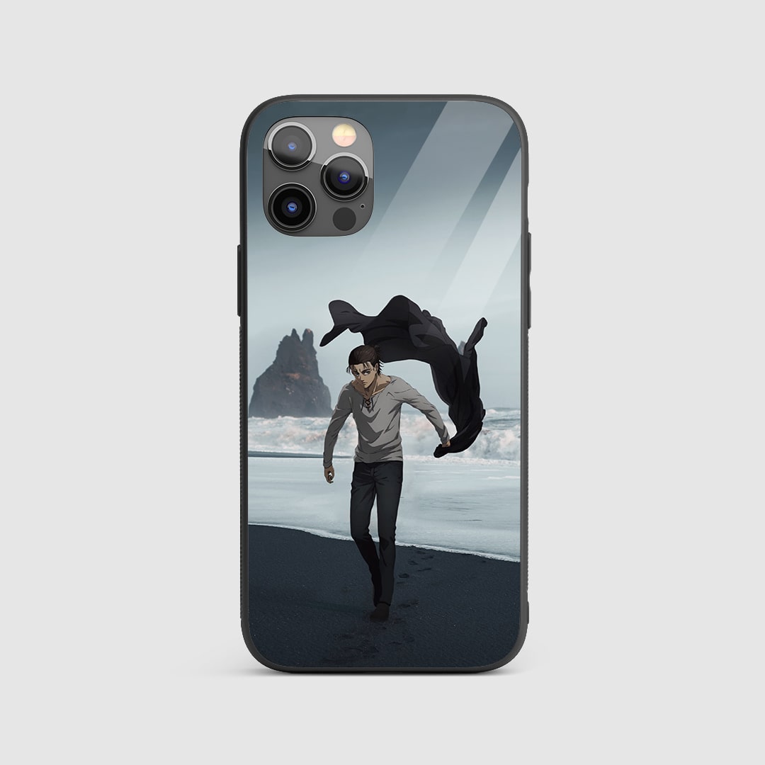 Eren Yeager Beach Silicone Armored Phone Case