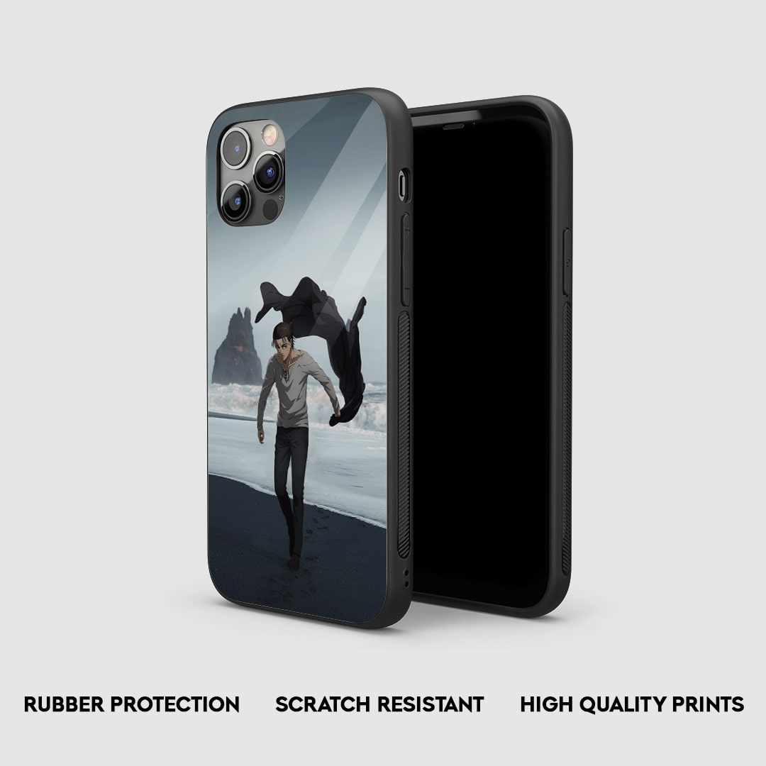 Eren Yeager Beach Silicone Armored Phone Case