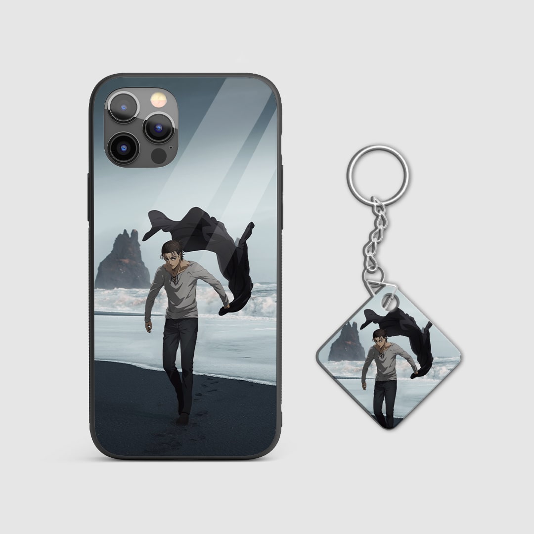 Eren Yeager Beach Silicone Armored Phone Case