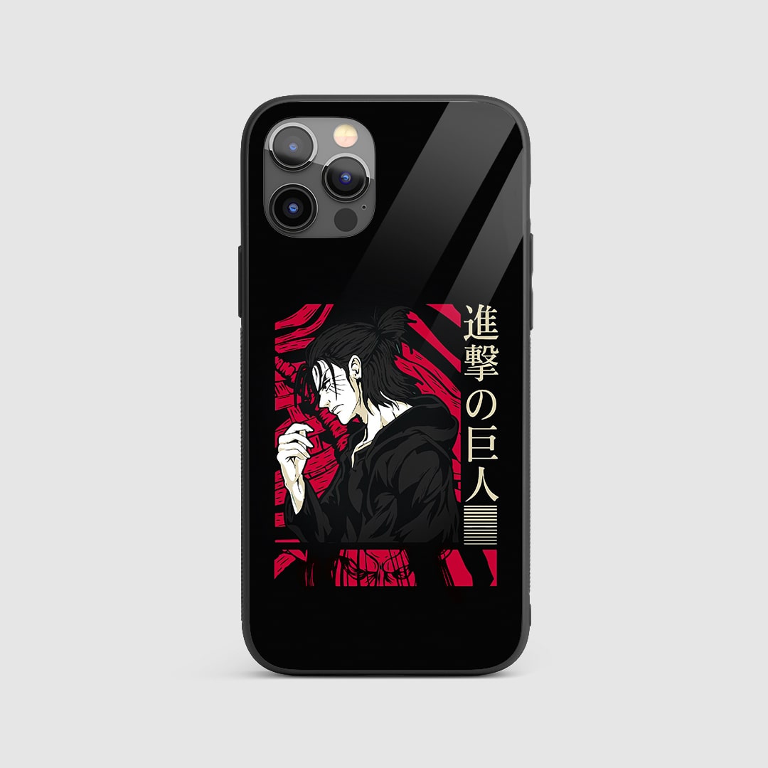 Eren Red & Black Silicone Armored Phone Case