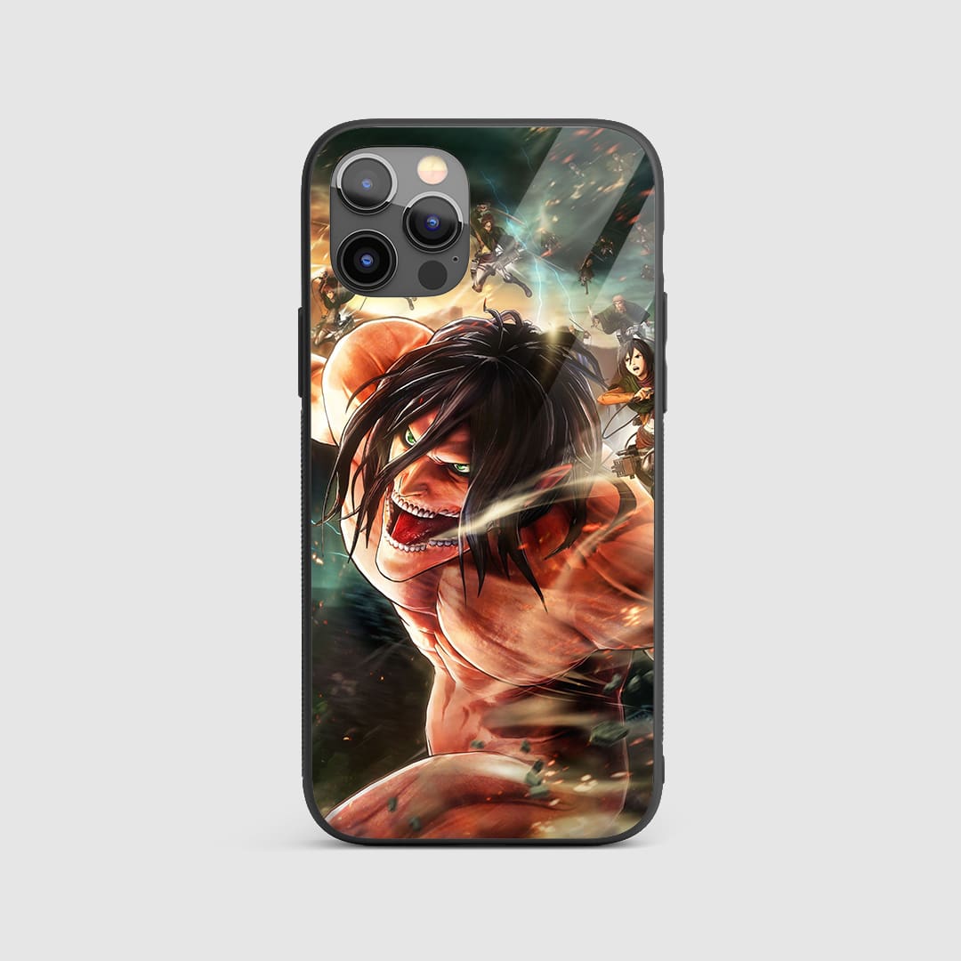 Eren Yeager Action Silicone Armored Phone Case