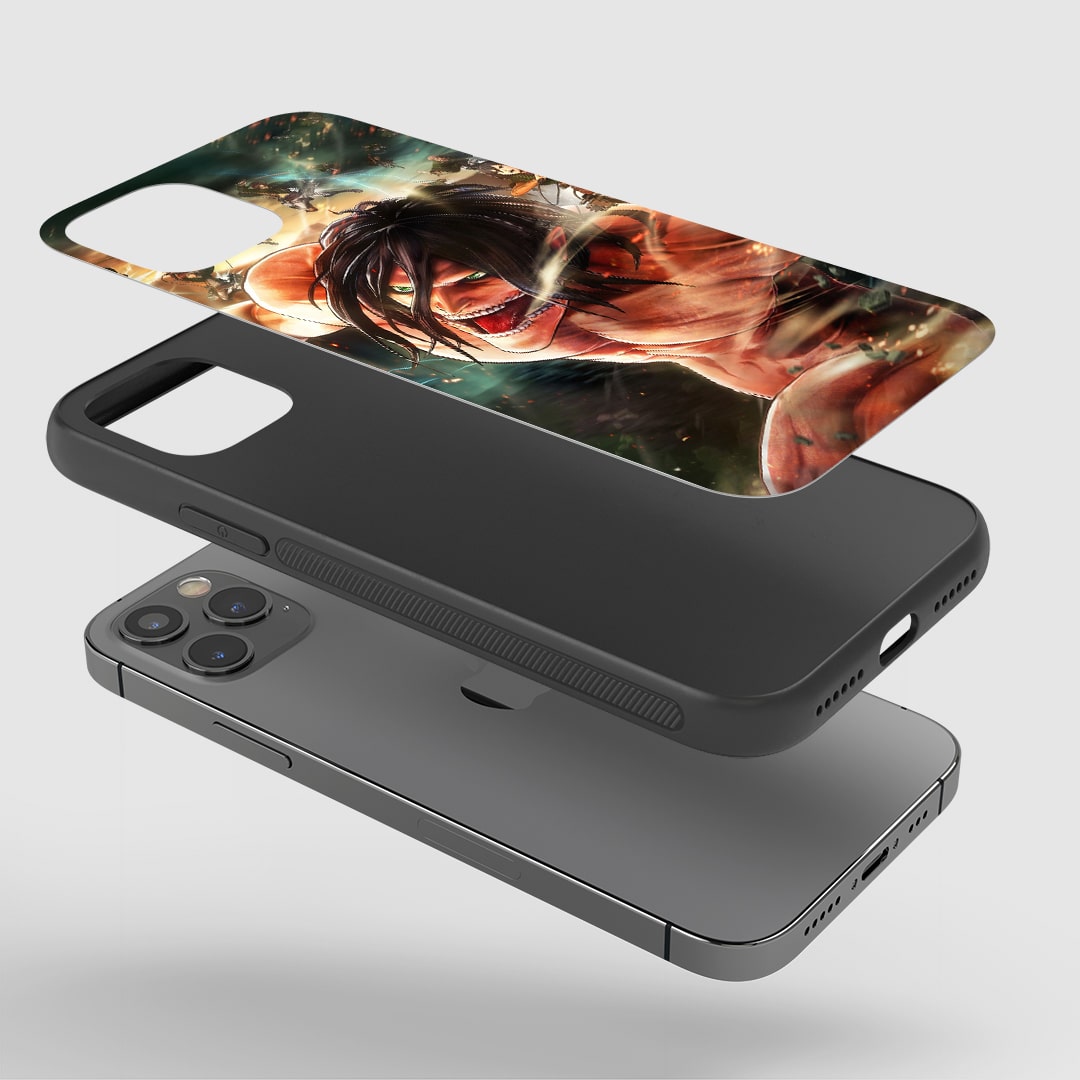 Eren Yeager Action Silicone Armored Phone Case