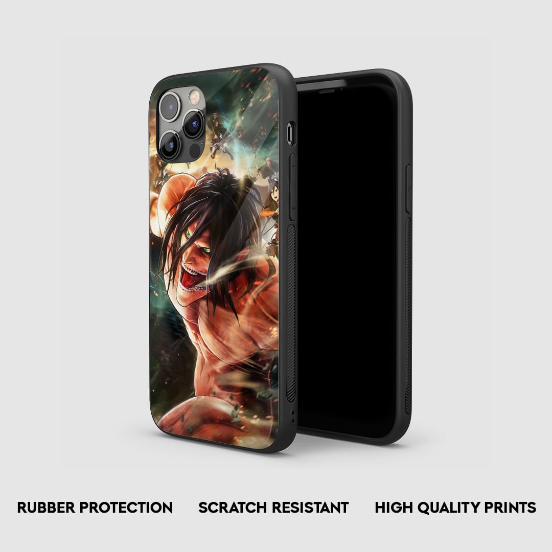 Eren Yeager Action Silicone Armored Phone Case