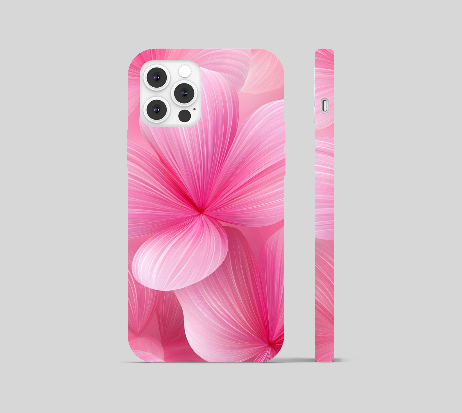 Pink Flower Theme Phone Cover