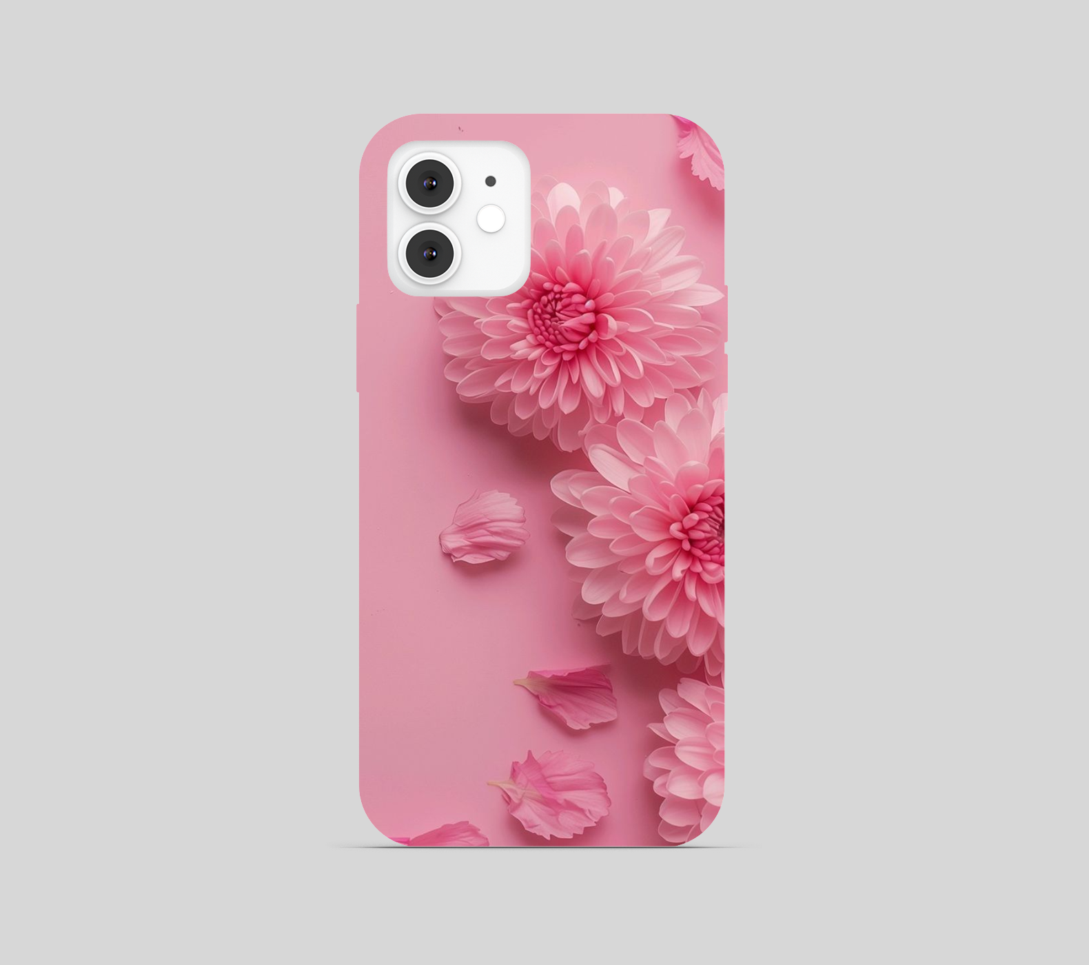 Pink Flower with Pink Theme Phone Cover