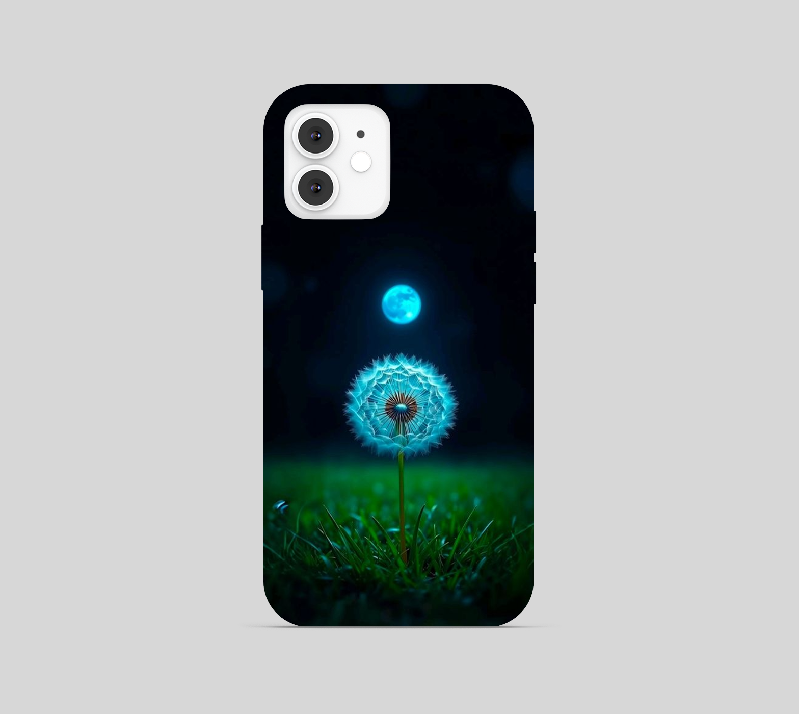 Common Dandelion Flower with moon Phone Cover