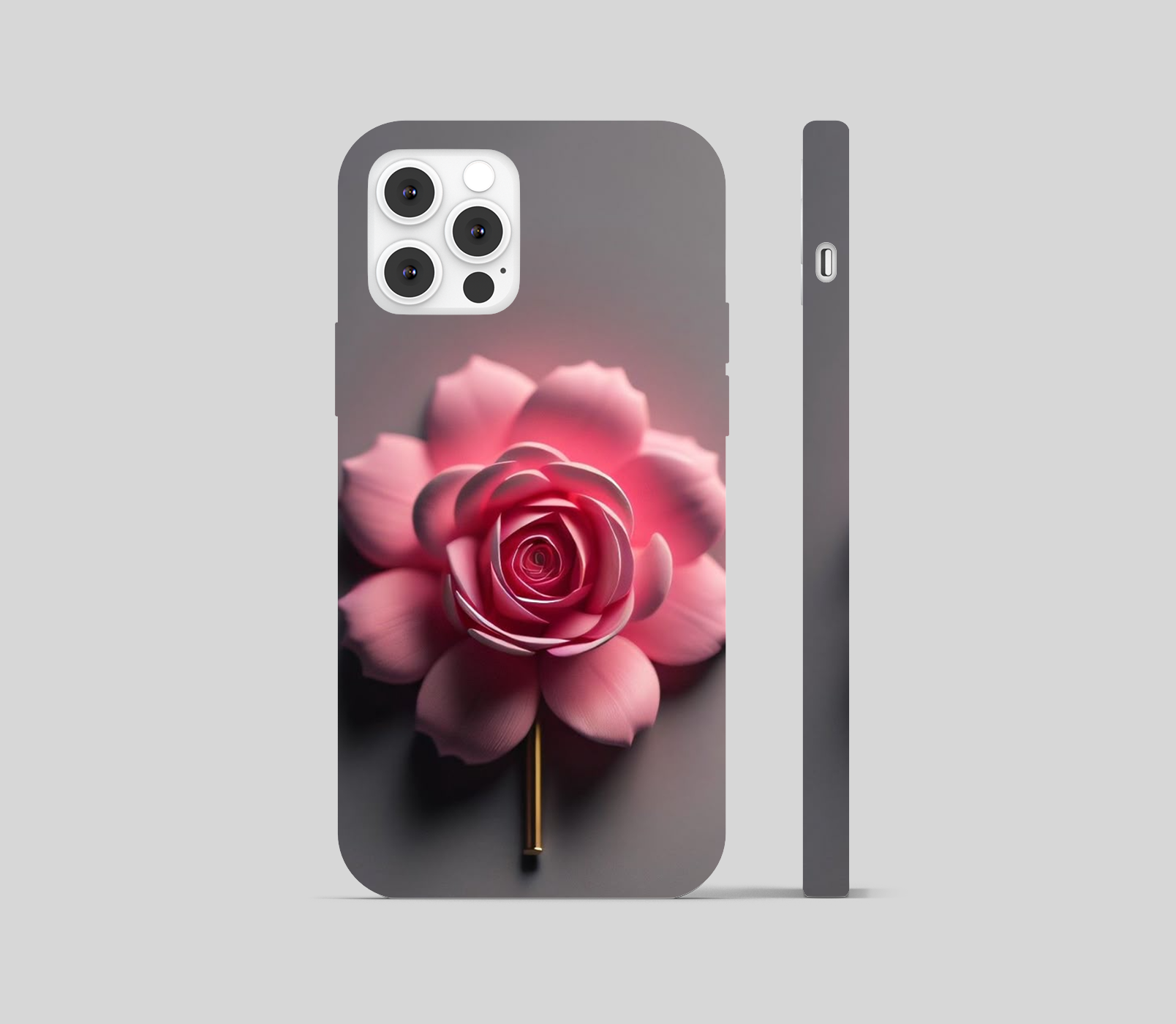 Damask Rose Flower Phone Cover