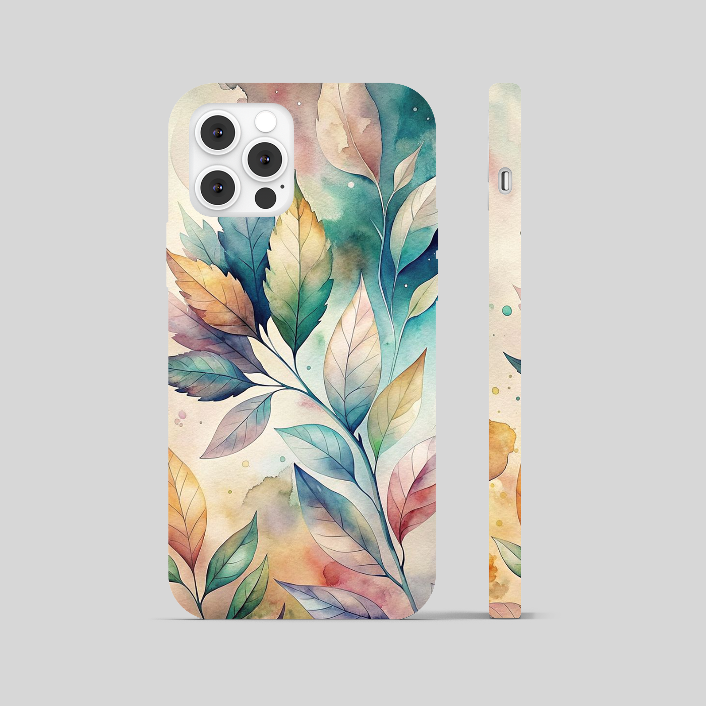 Multi Color Leaf Theme Phone Cover